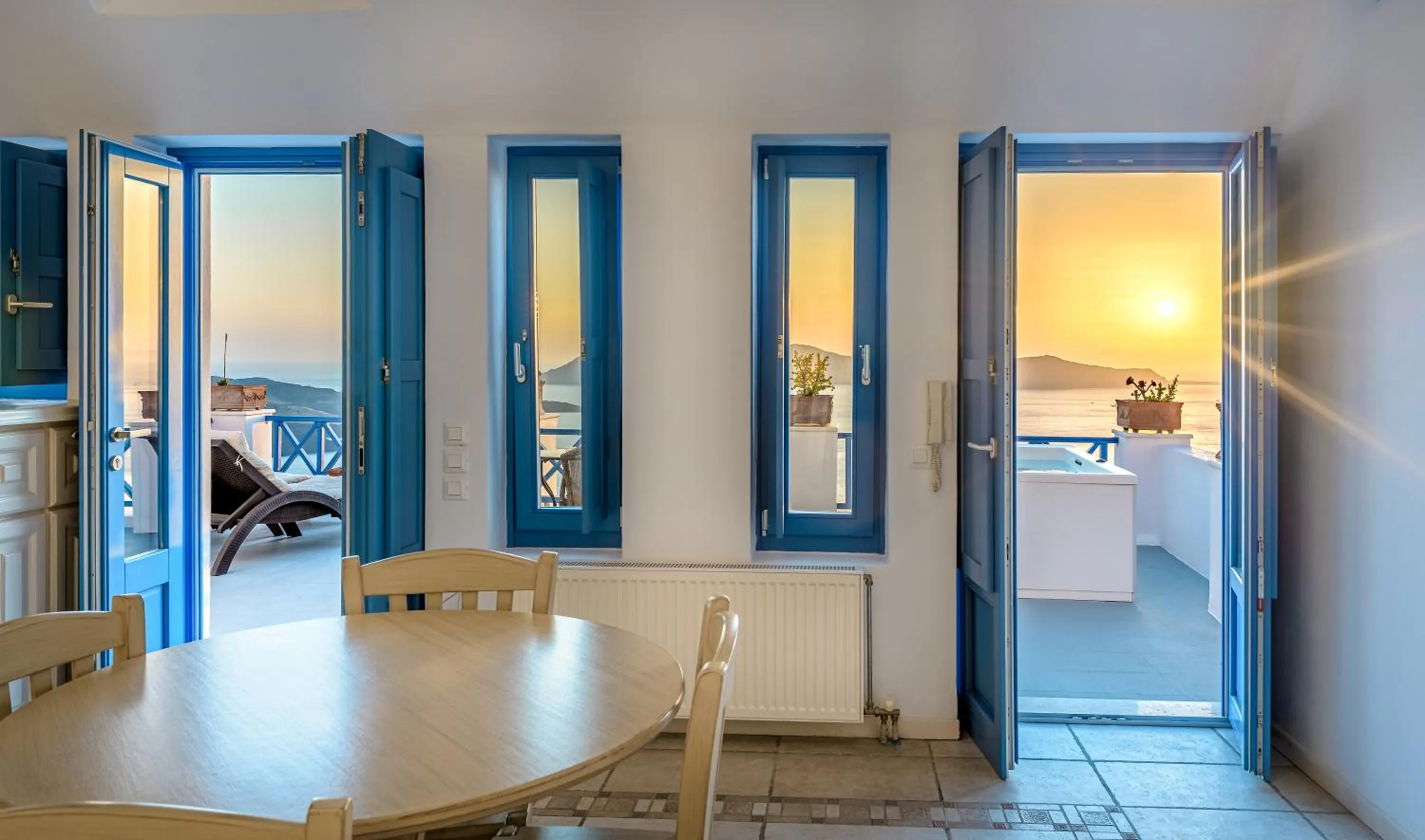 Dining area in Golden Grey Goose