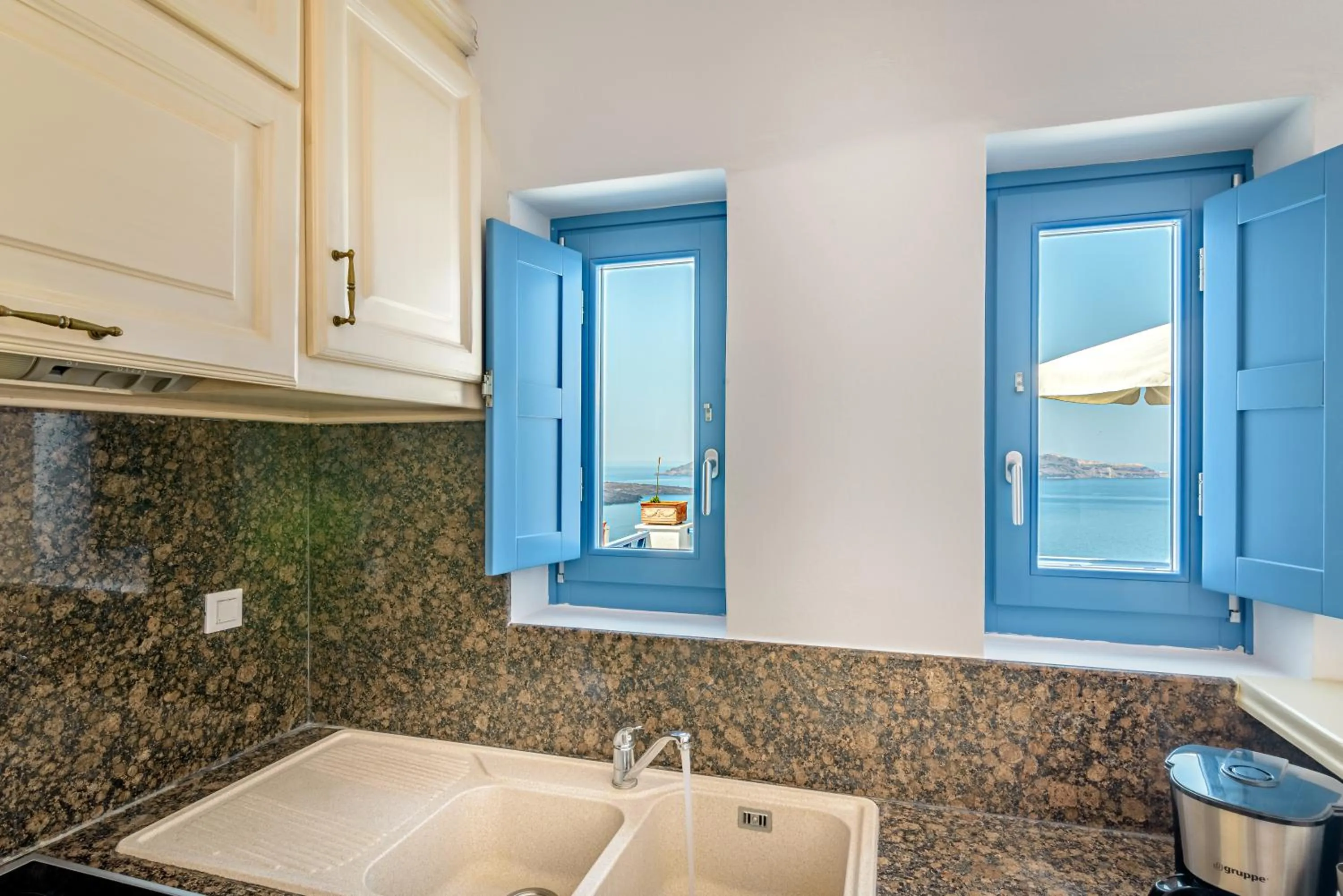 Kitchen or kitchenette in Golden Grey Goose