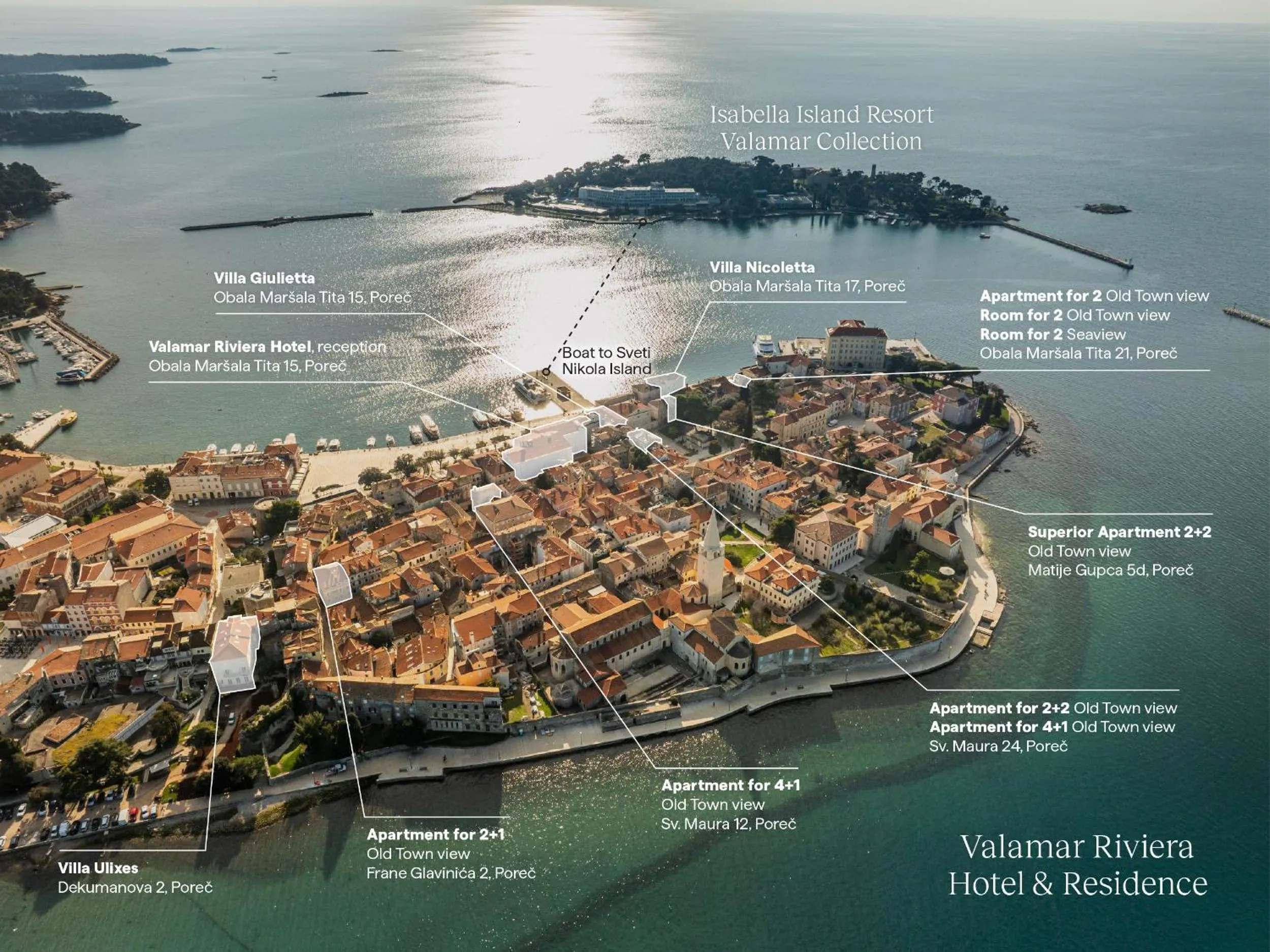 Location in Valamar Riviera Hotel & Residence