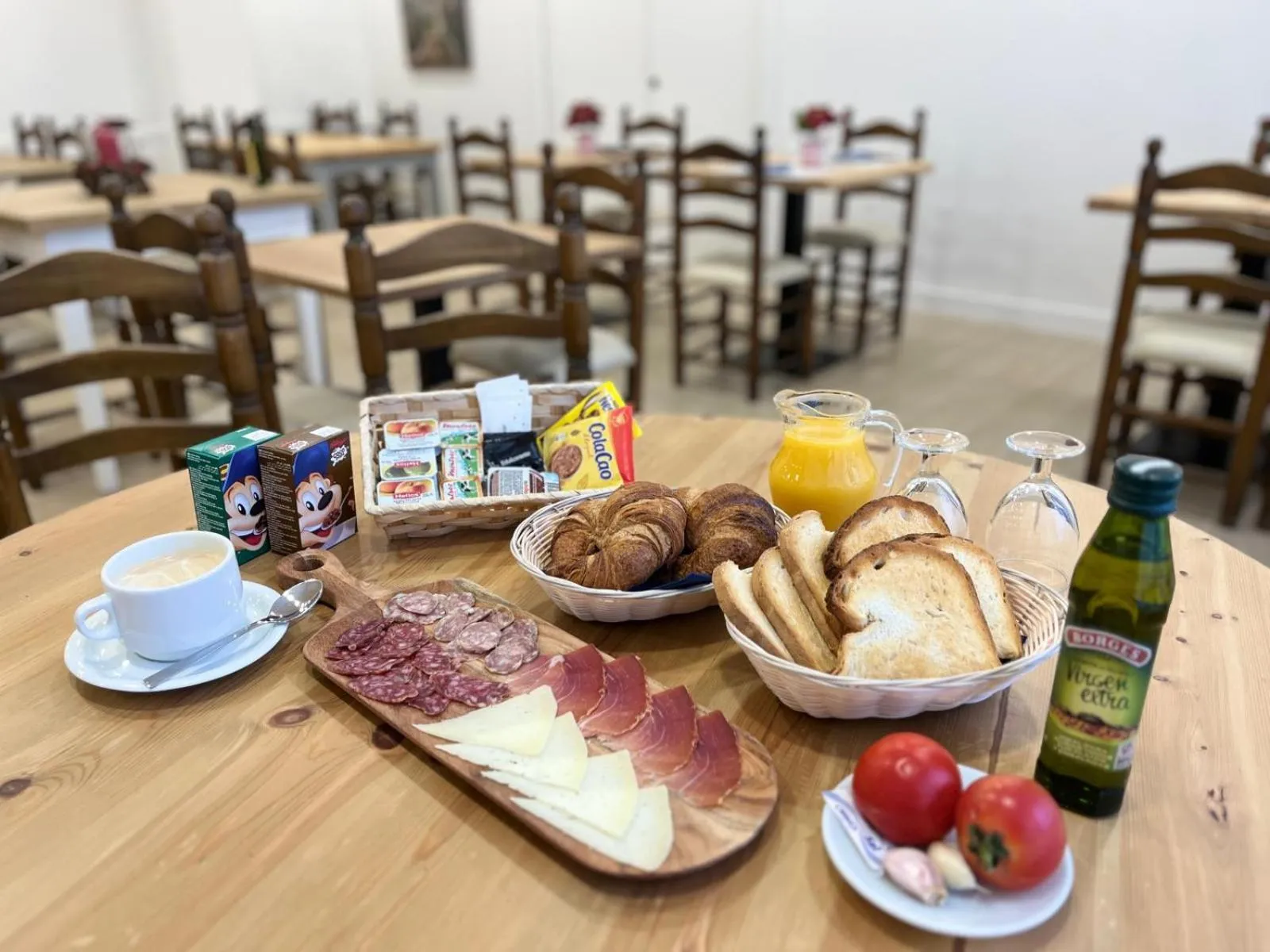 Continental breakfast in Hotel Juan Canejan