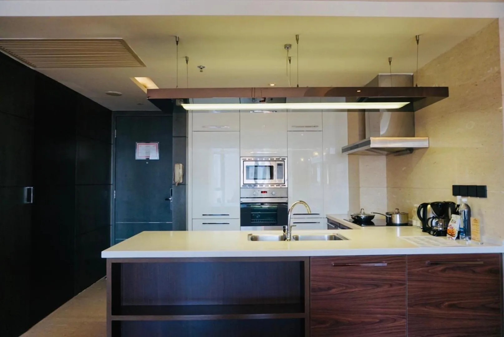 kitchen in The Sandalwood Beijing Marriott Executive Apartments