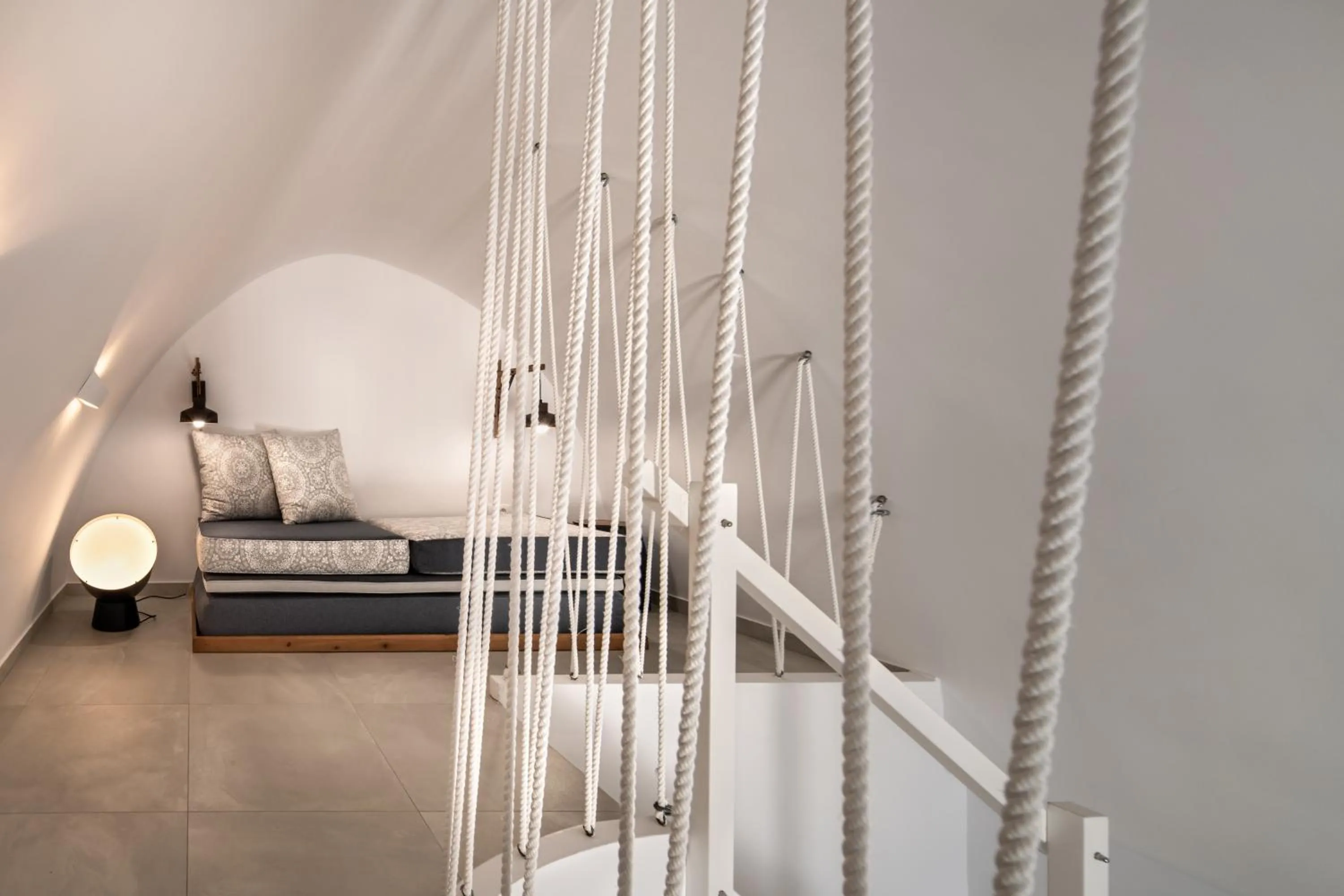 Living room, Bed in Kasimatis by La Perla - Adults Only