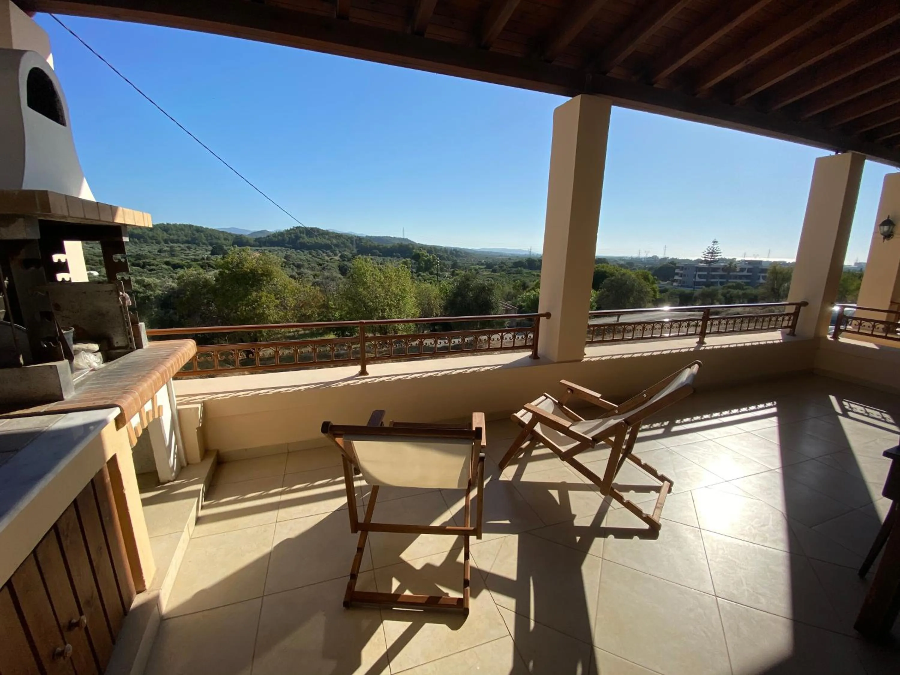 Patio in Theologos Traditional House