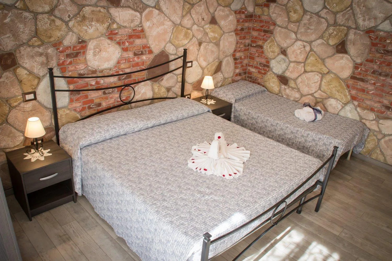 Bed in Rocca Pinta Guest House