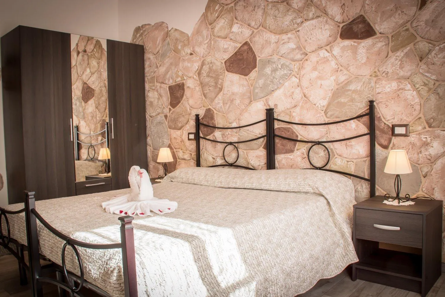 Bed in Rocca Pinta Guest House