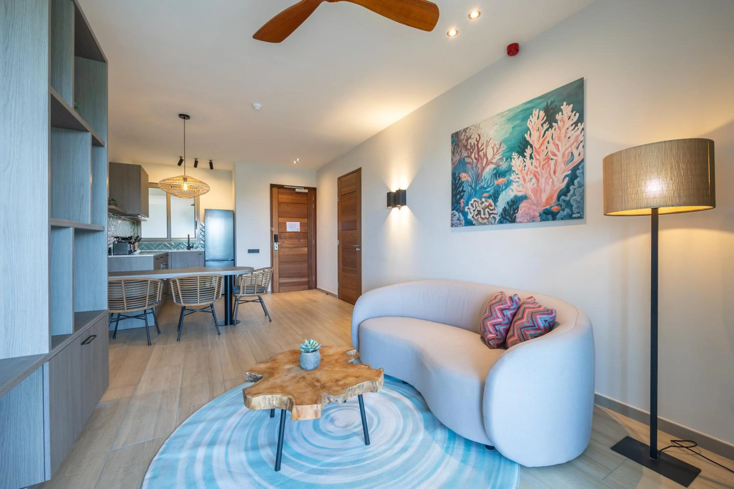 Seating area in Dolphin Suites & Wellness Curacao