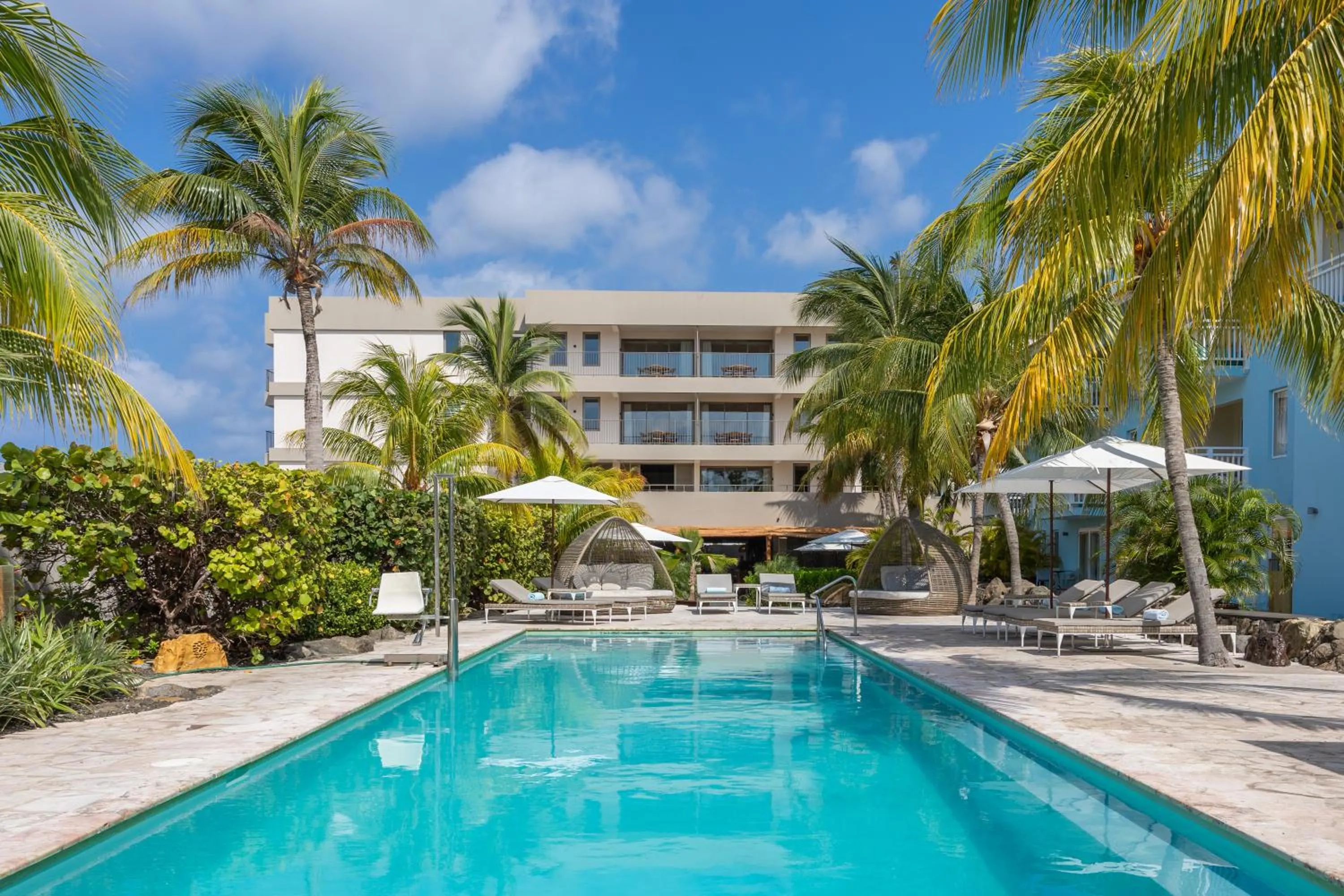 Swimming pool in Dolphin Suites & Wellness Curacao