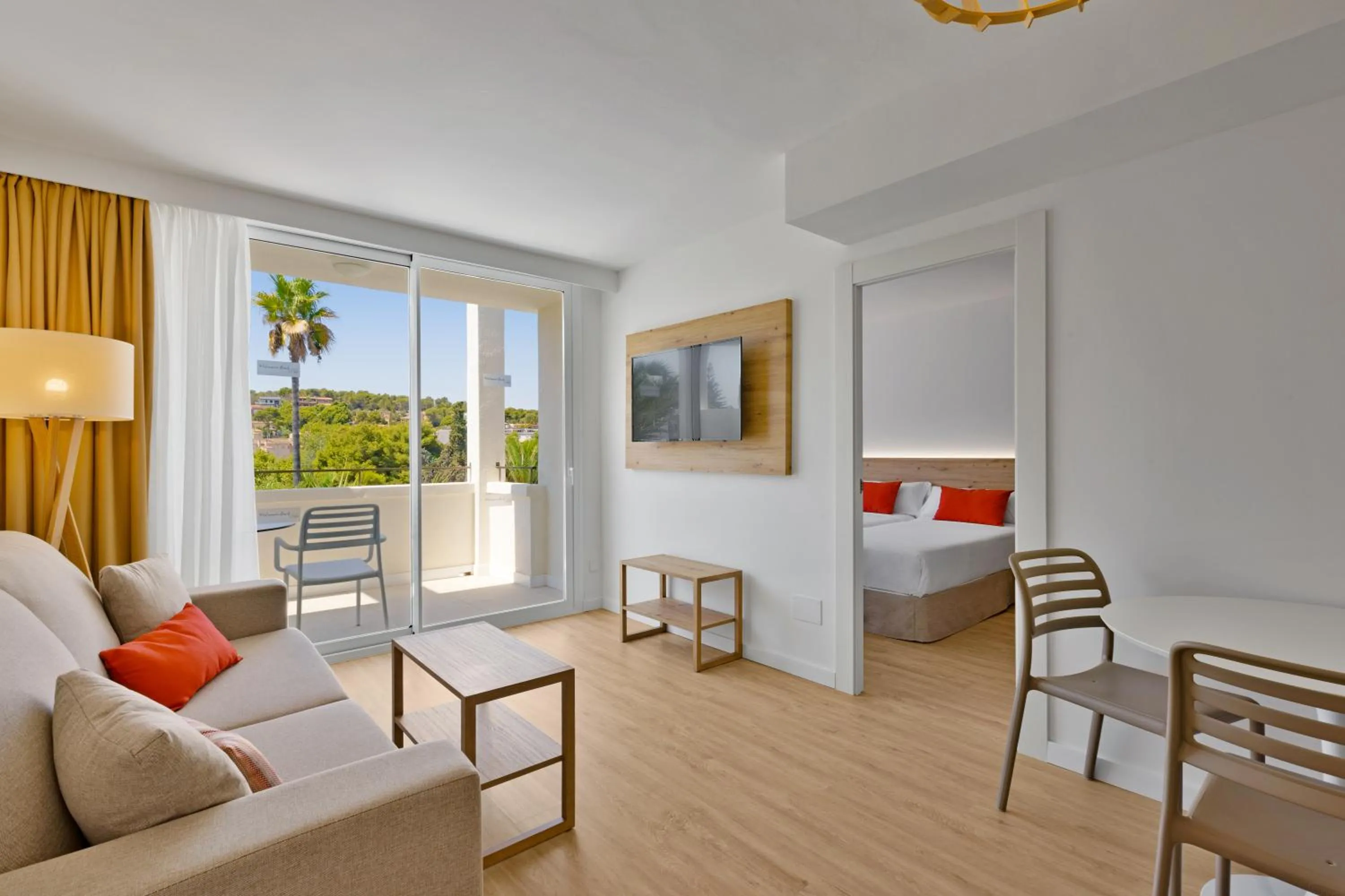 Balcony/Terrace, Bed in Palmanova Beach Apartments by TRH