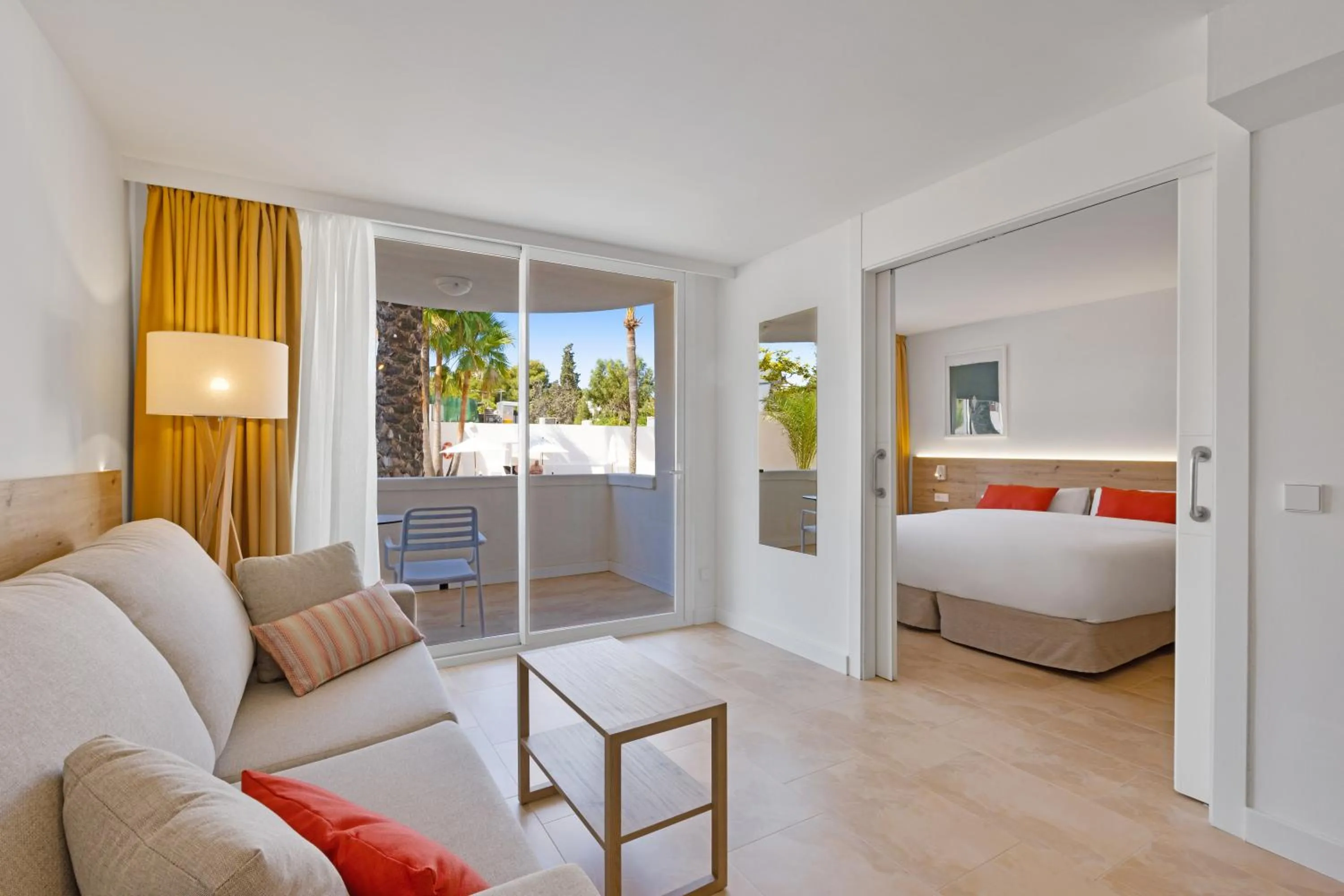 Balcony/Terrace, Bed in Palmanova Beach Apartments by TRH