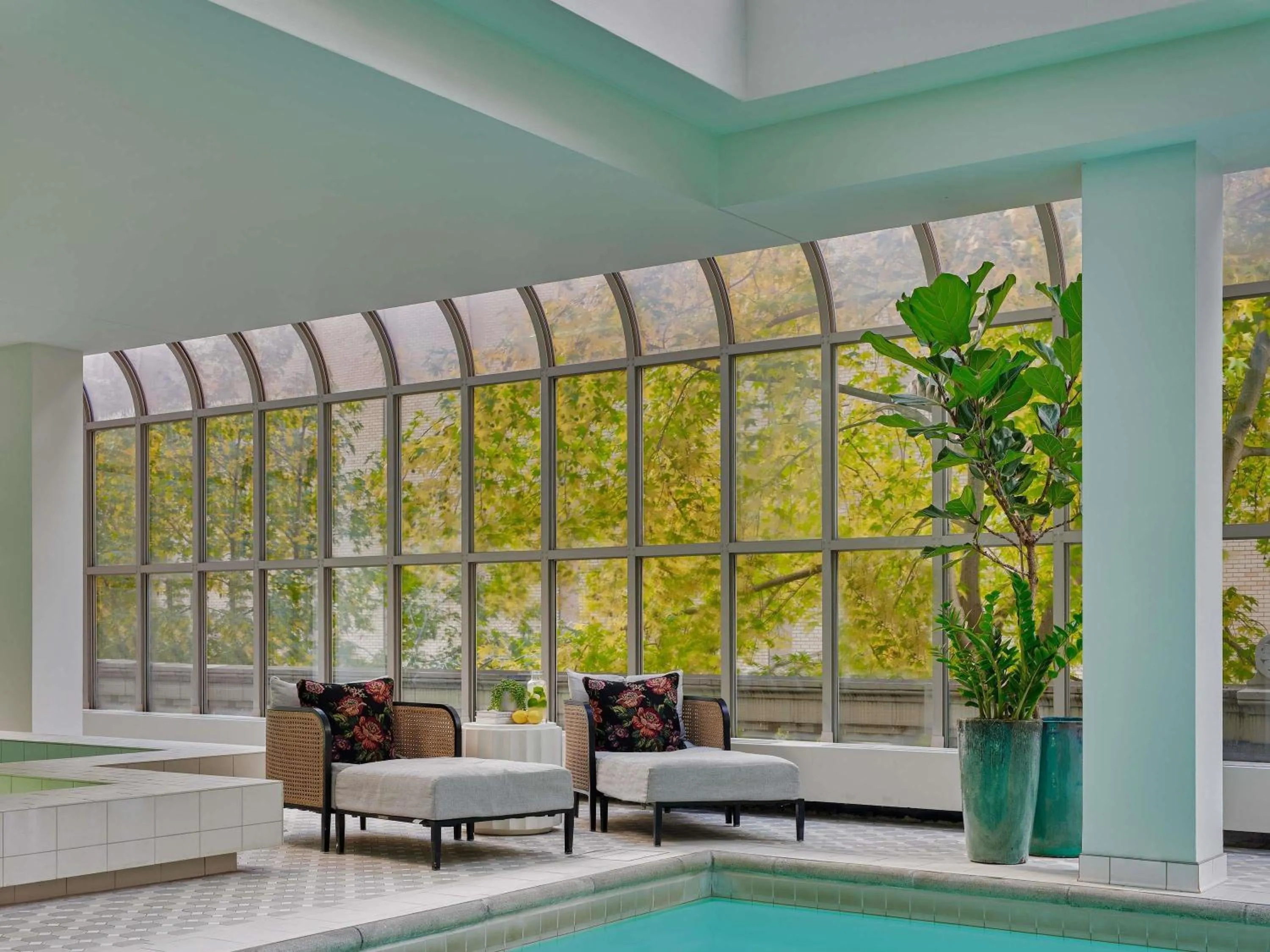 Property building in Fairmont Olympic Hotel