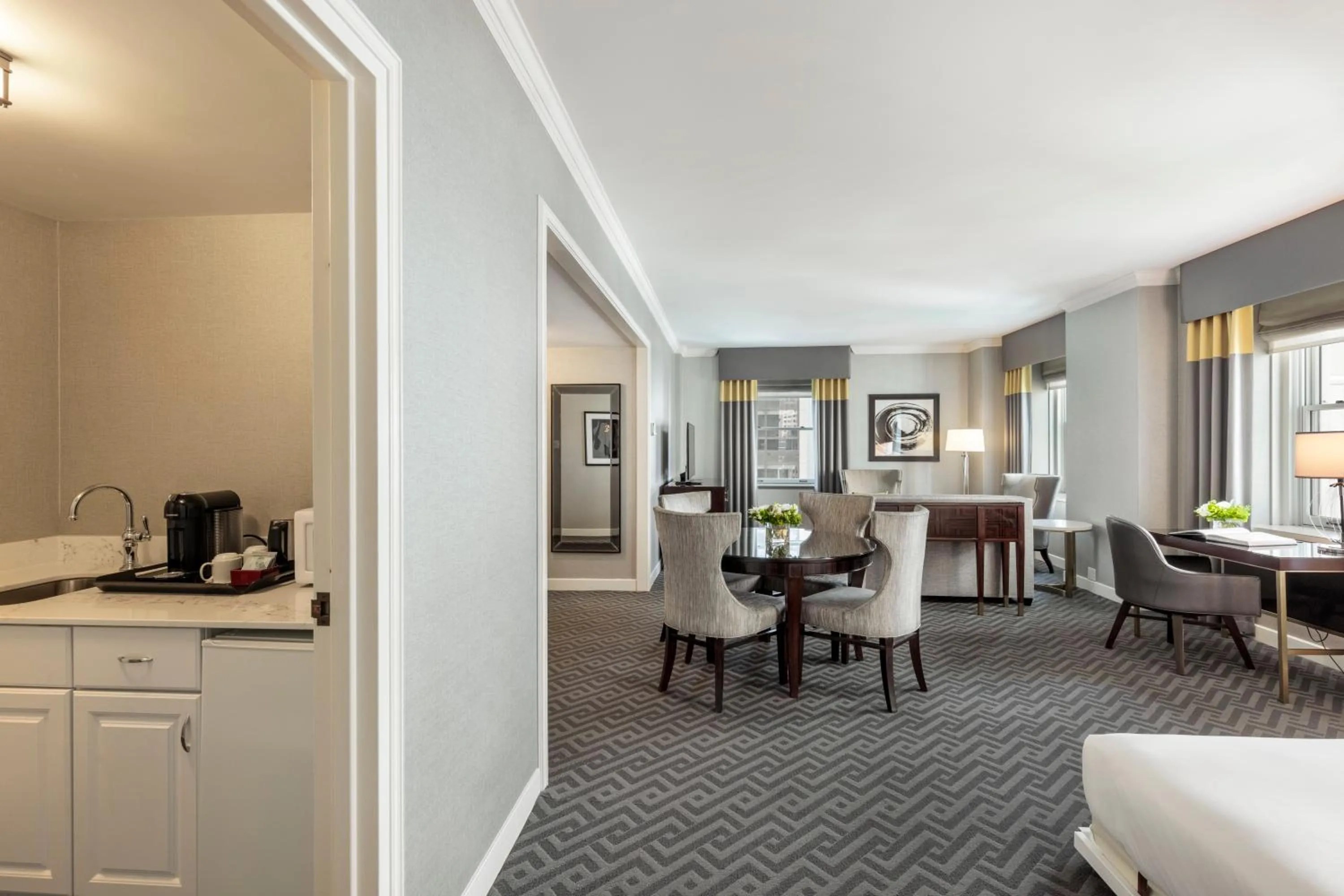 Seating area in Fairmont Olympic Hotel