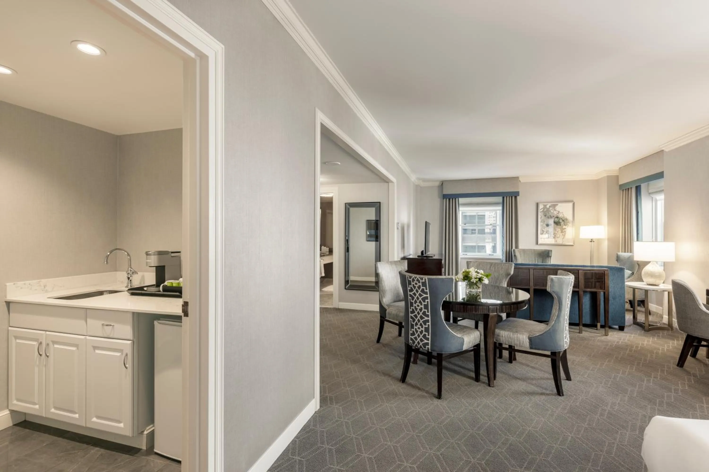 Seating area in Fairmont Olympic Hotel