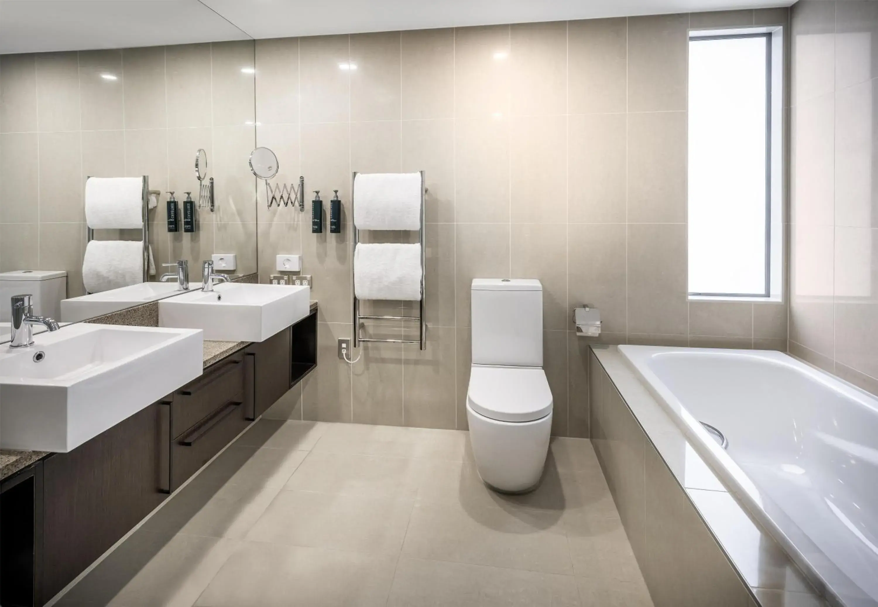 Bathroom in Hilton Lake Taupo Bathroom in Hilton Lake Taupo