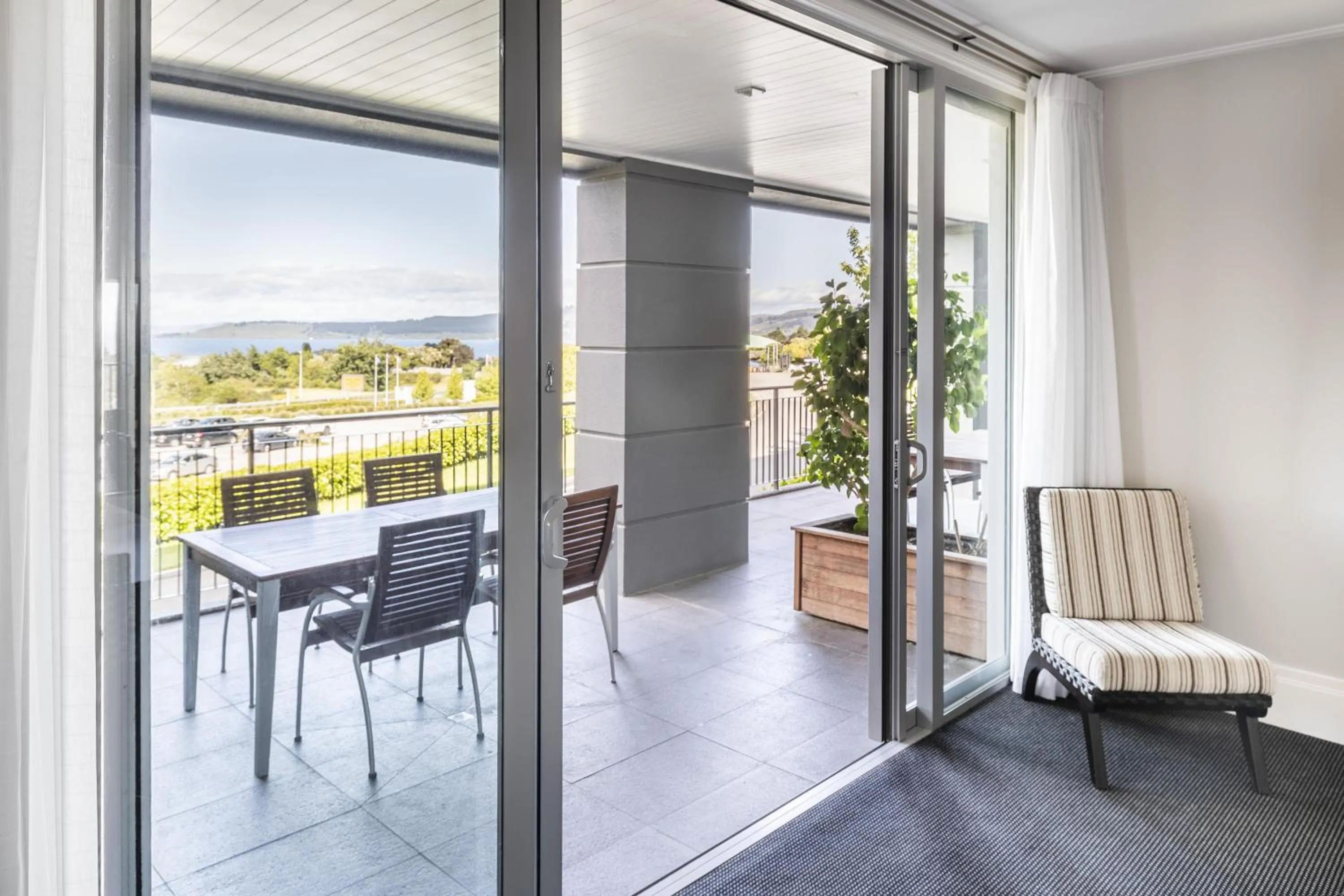 Living room in Hilton Lake Taupo