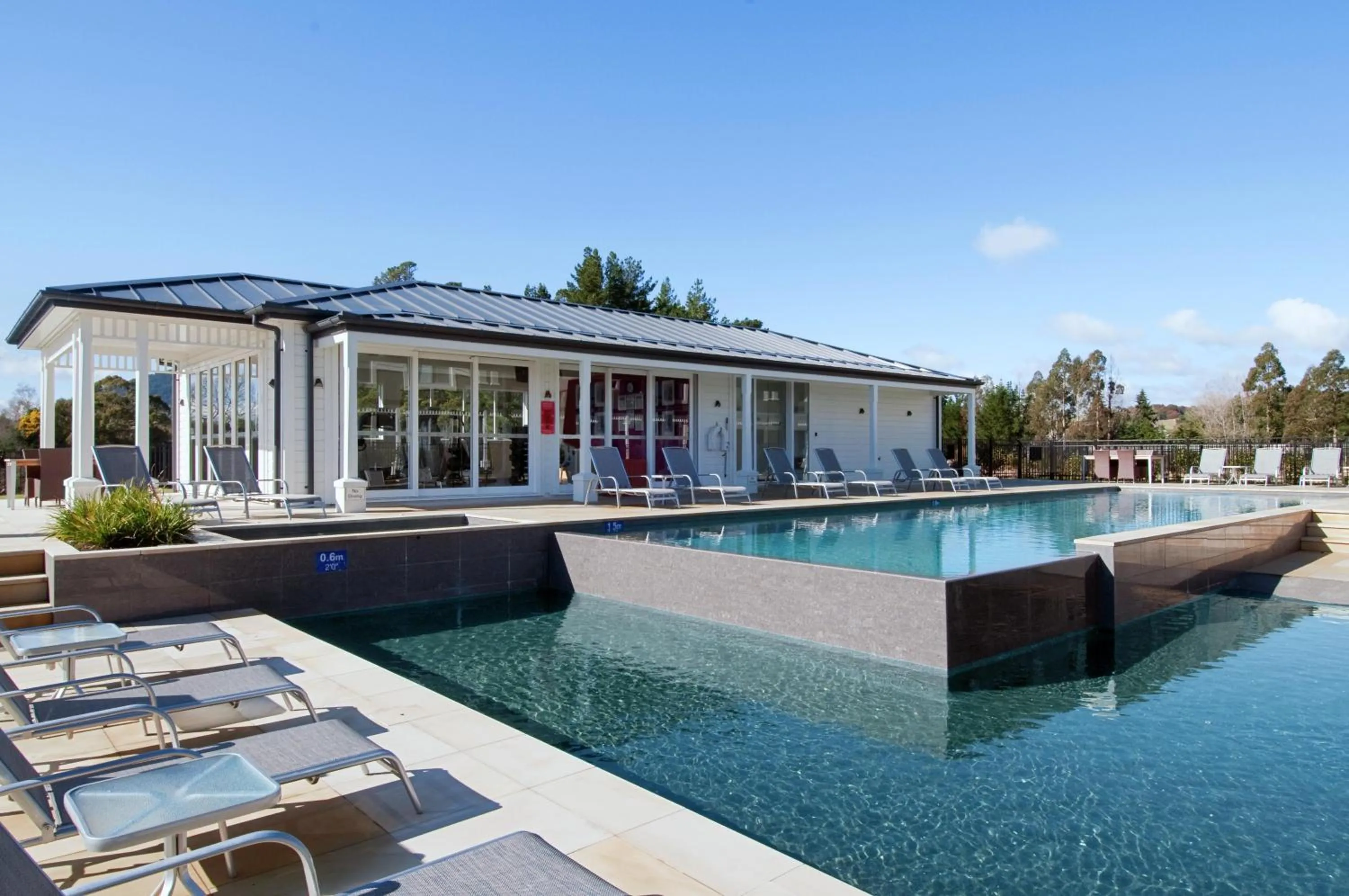 Pool view in Hilton Lake Taupo