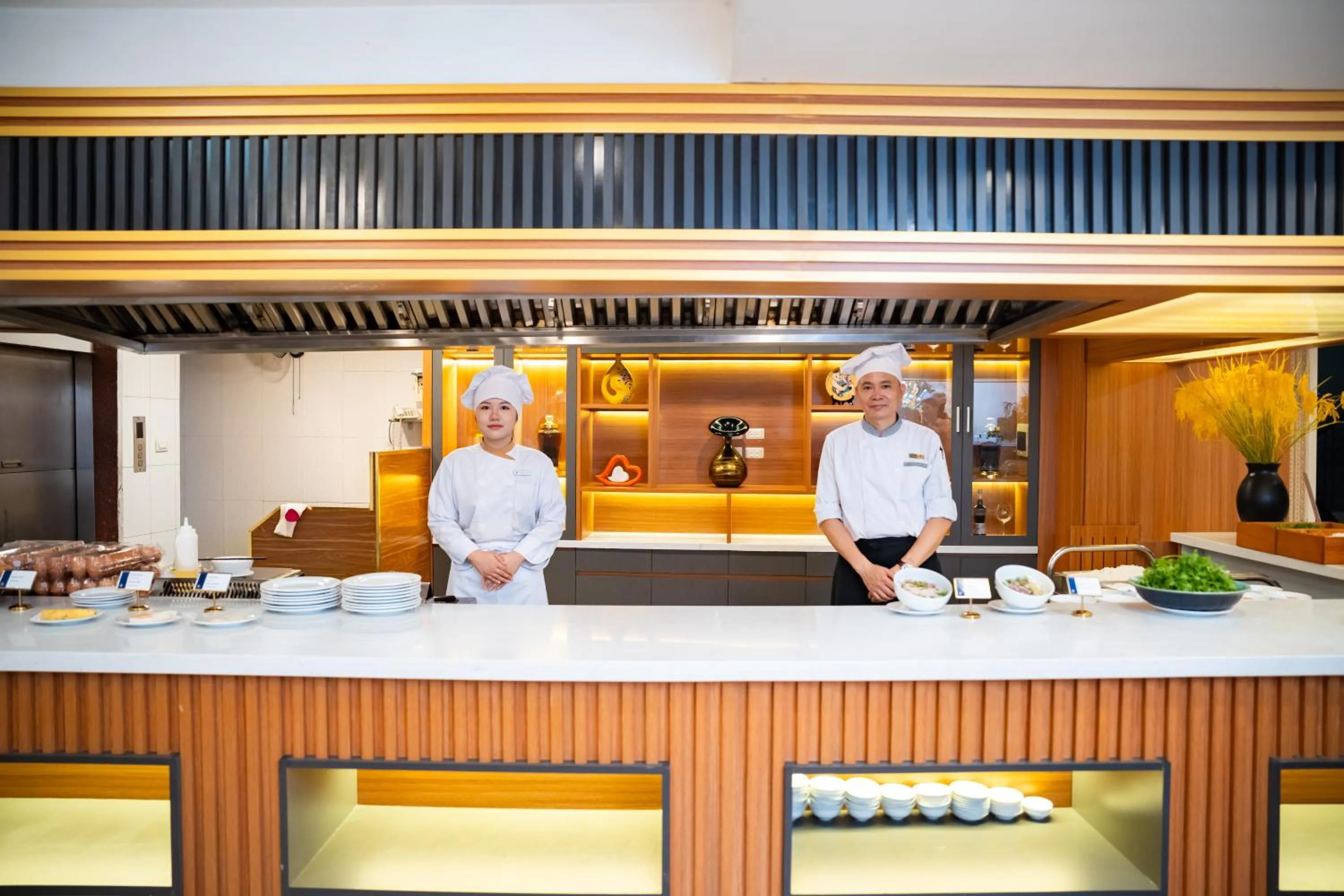 Buffet breakfast in Muong Thanh Grand Hanoi Hotel