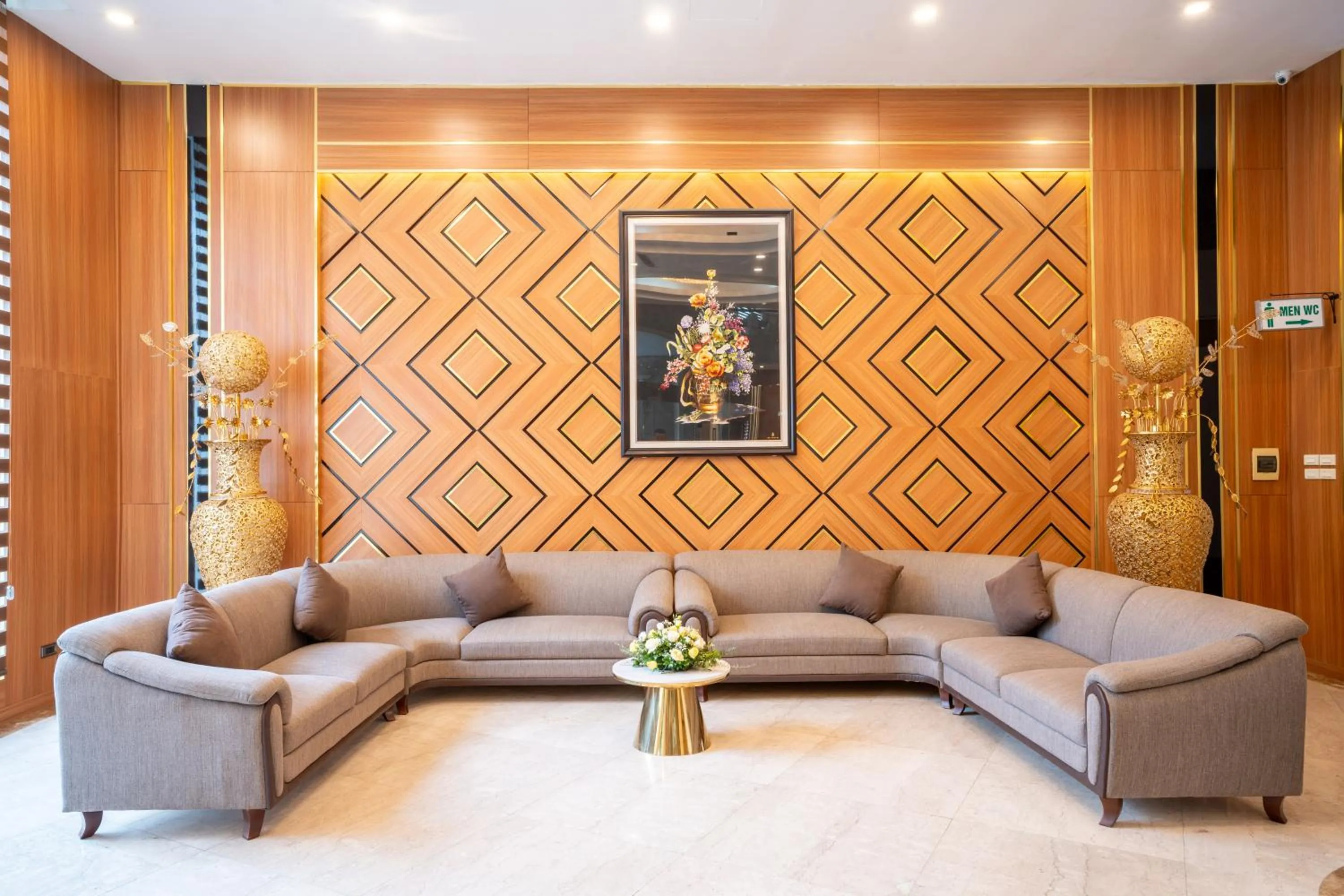 Seating area in Muong Thanh Grand Hanoi Hotel