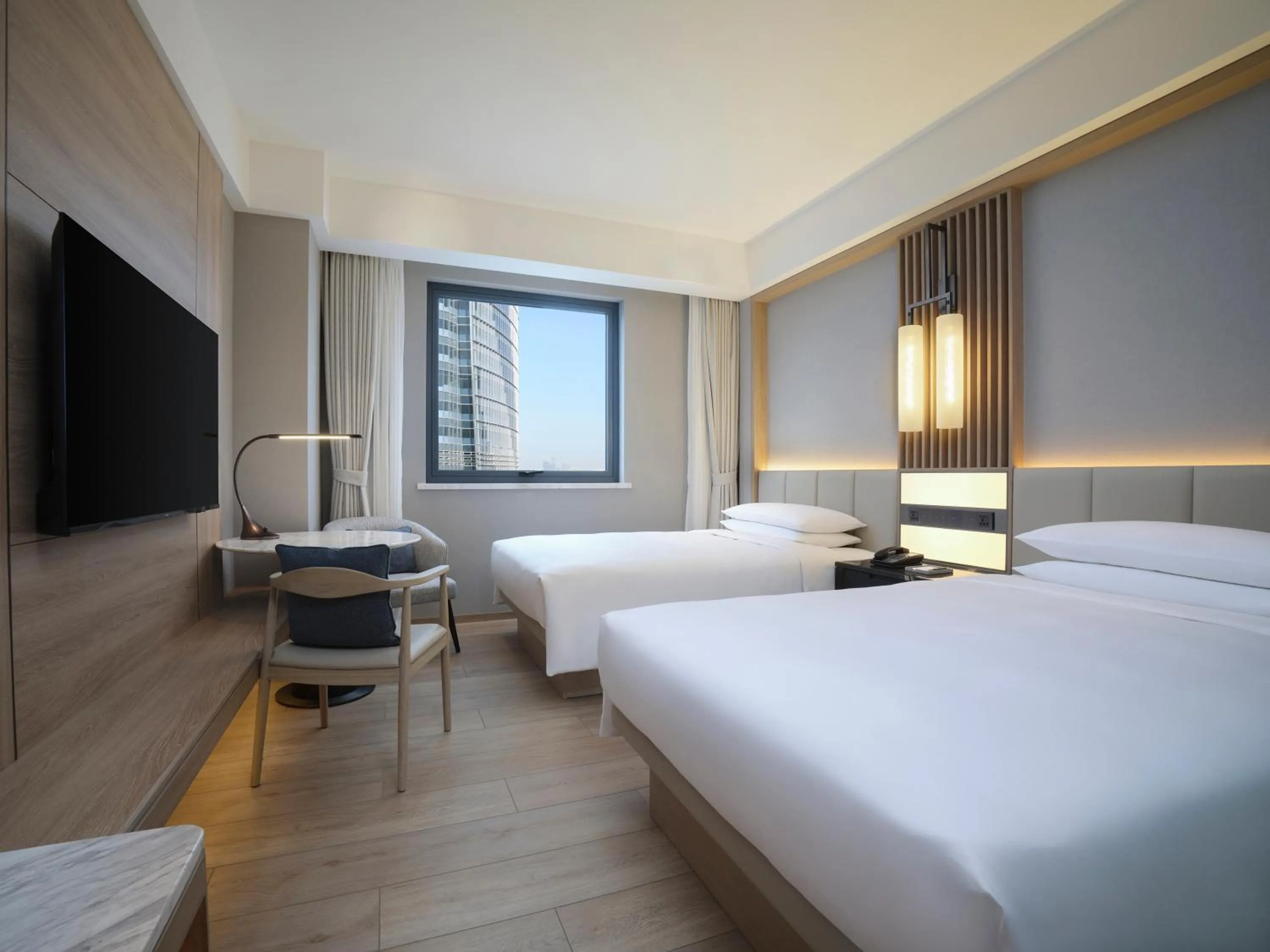 Bed in Courtyard By Marriott Shanghai Xujiahui