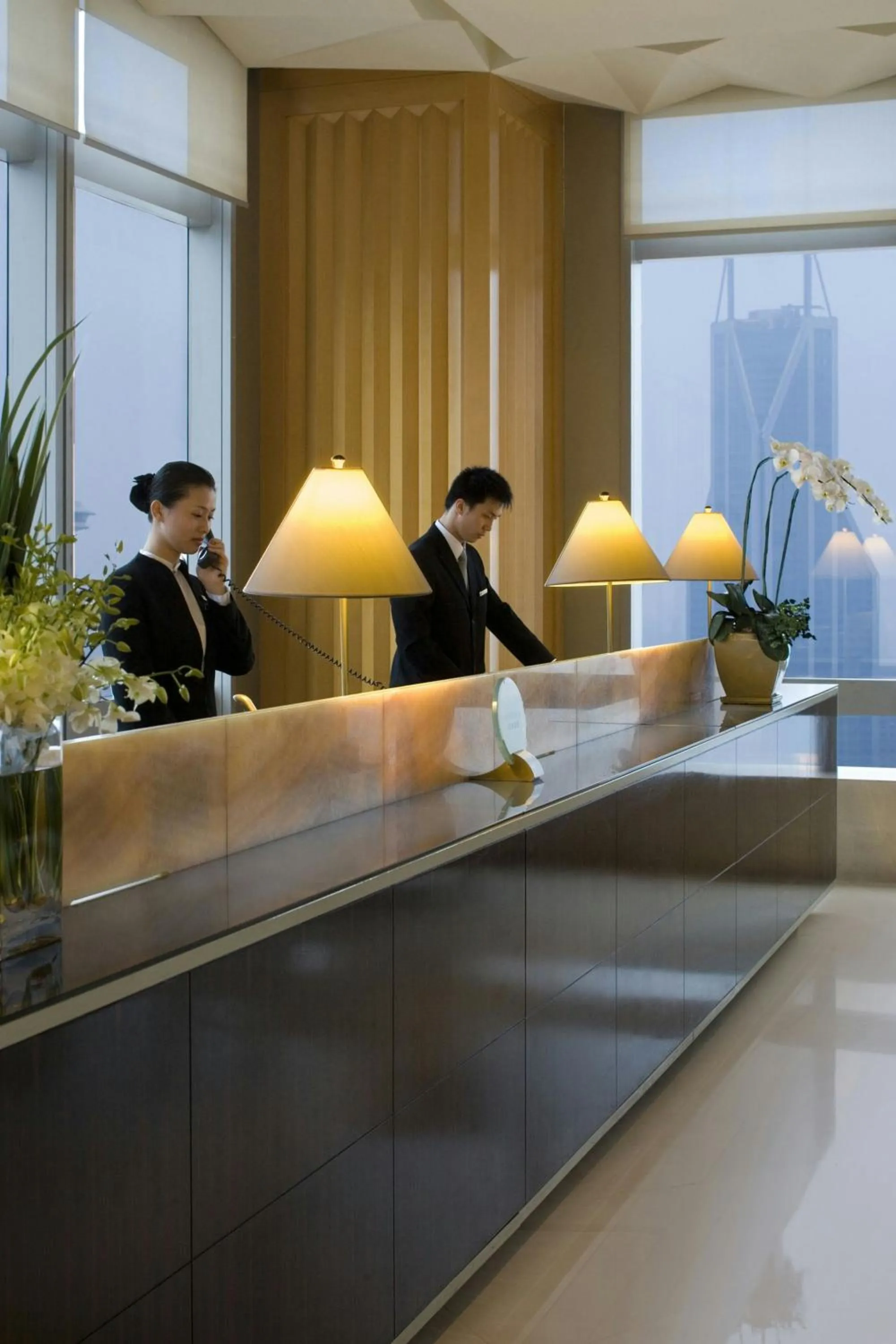 Lobby or reception in JW Marriott Shanghai at Tomorrow Square