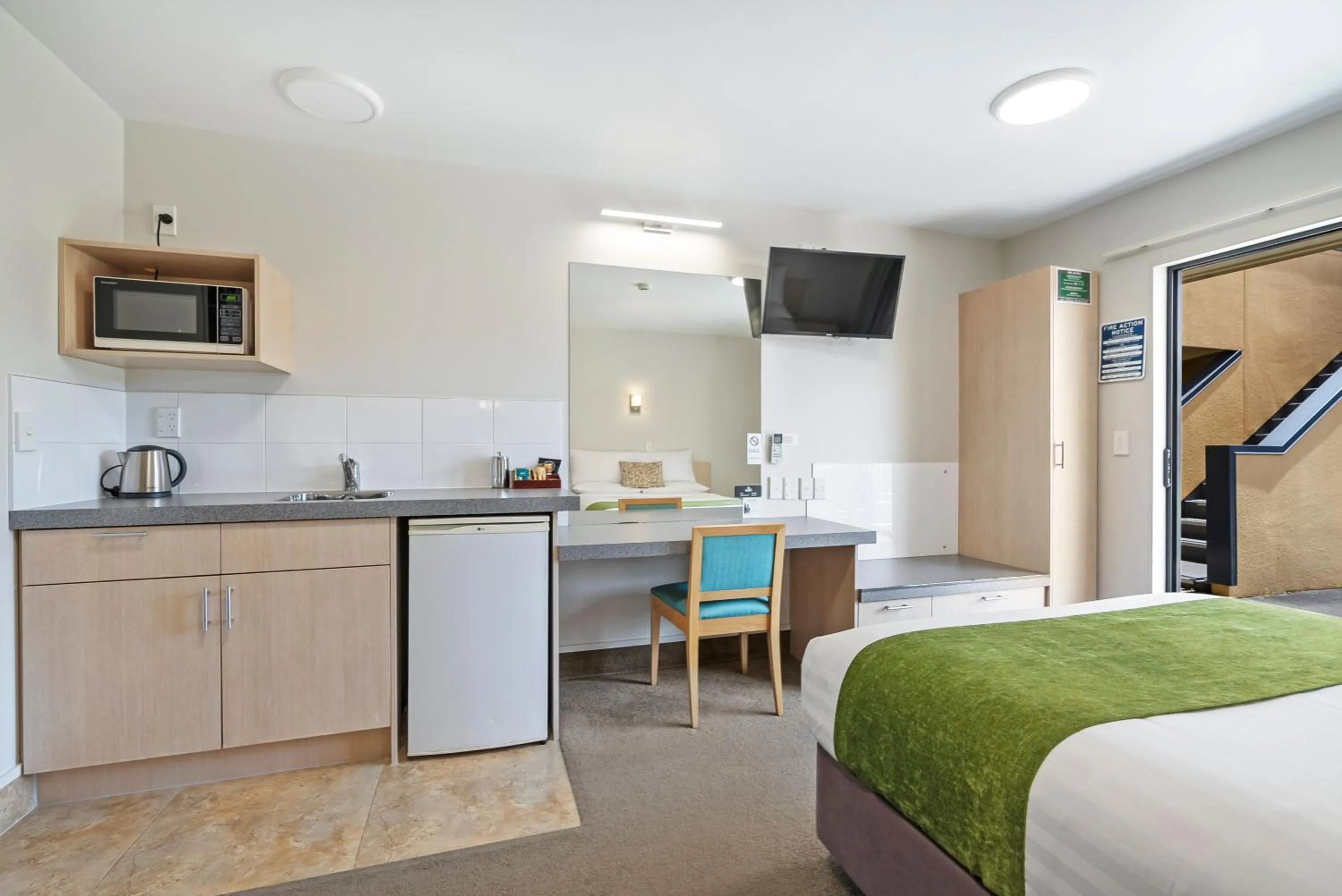 Bed in Bella Vista Motel Whangarei