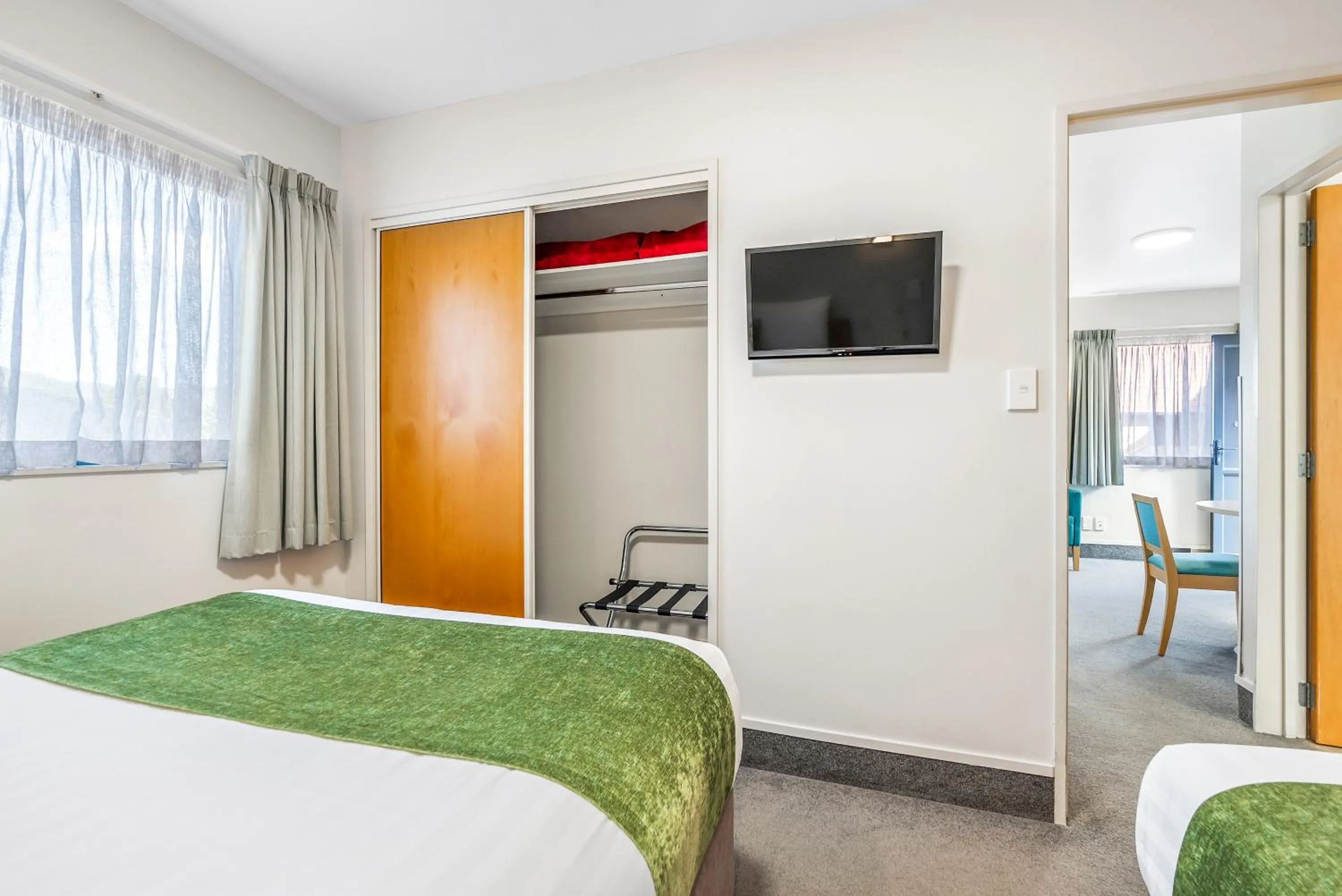 Bedroom, Bed in Bella Vista Motel Whangarei