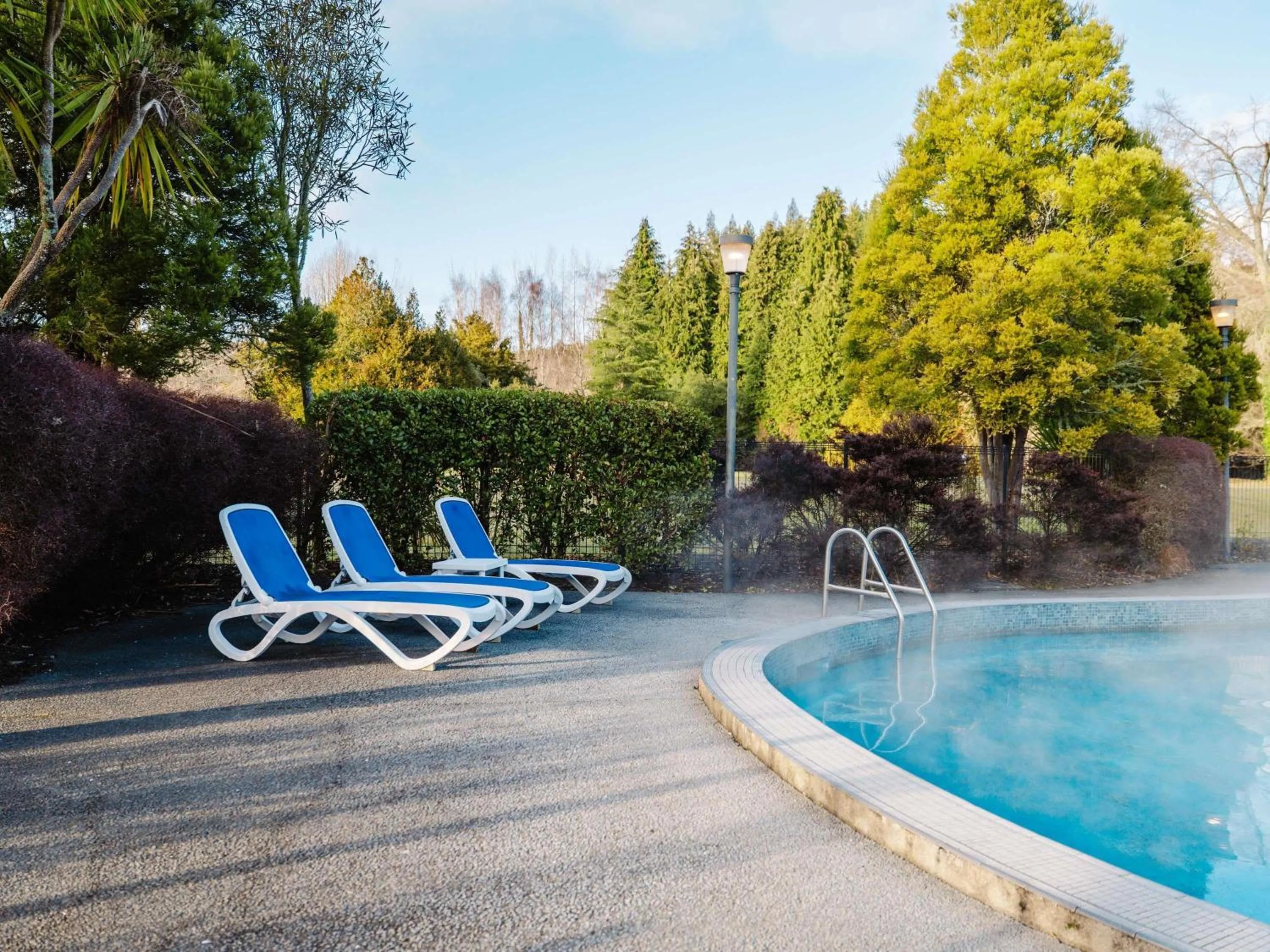 Pool view in Wairakei Resort Taupo