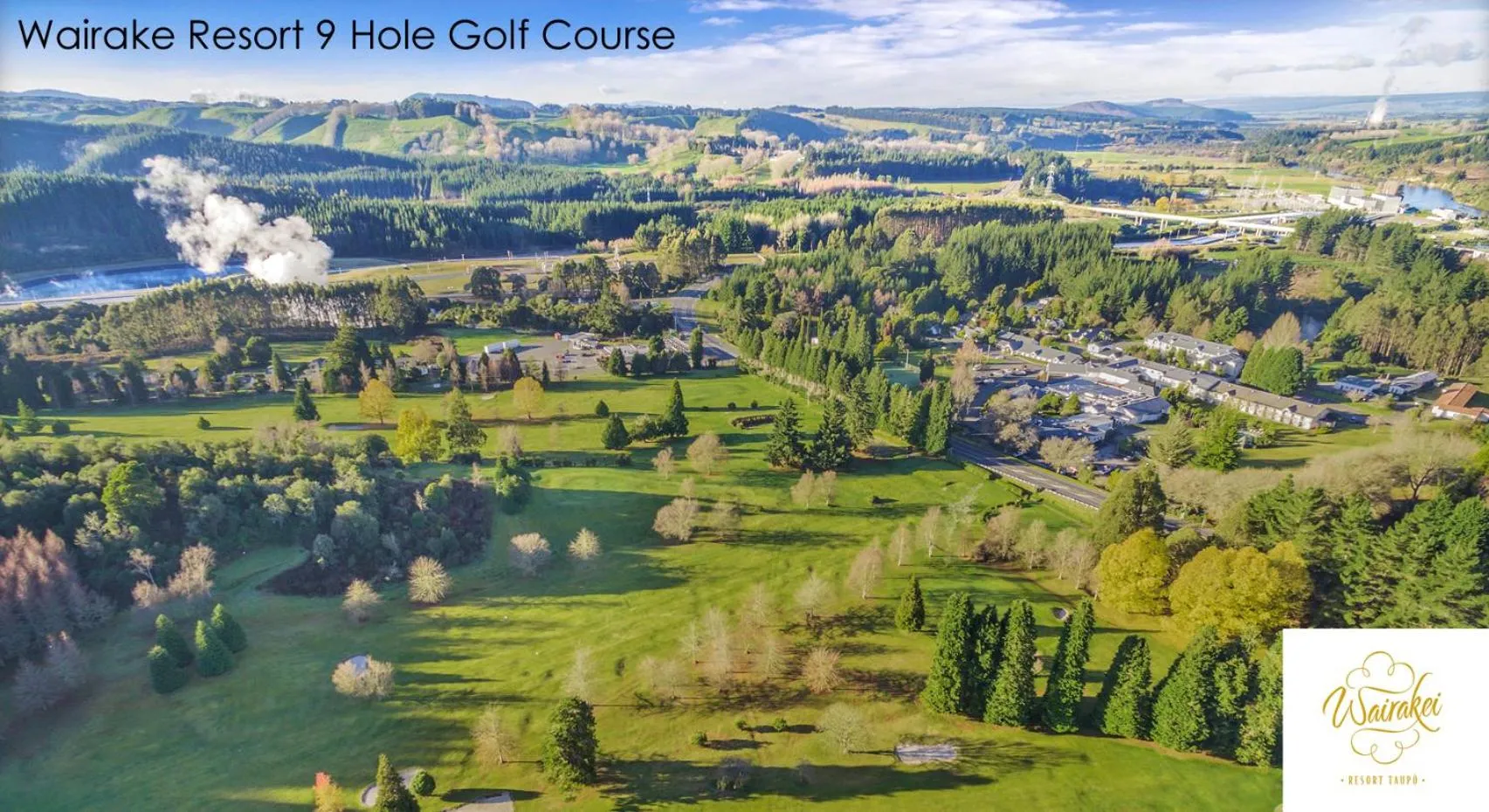 Natural landscape in Wairakei Resort Taupo