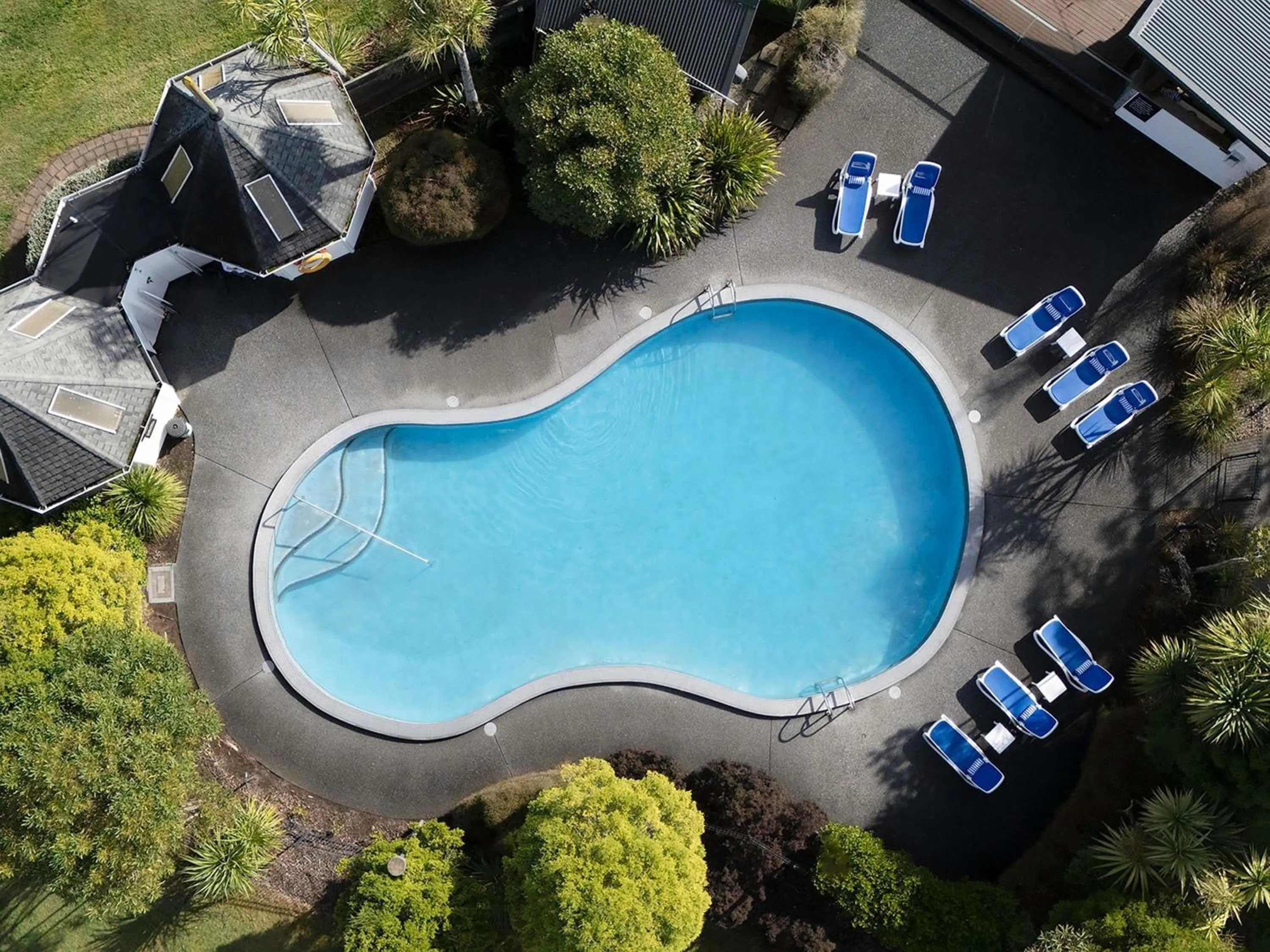 Pool view in Wairakei Resort Taupo