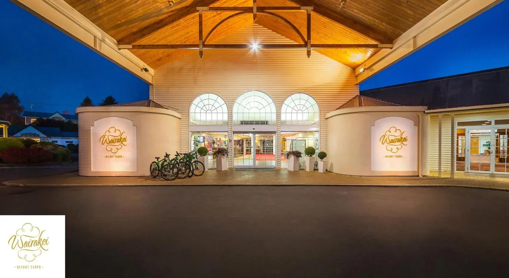 Facade/entrance in Wairakei Resort Taupo Facade/entrance in Wairakei Resort Taupo