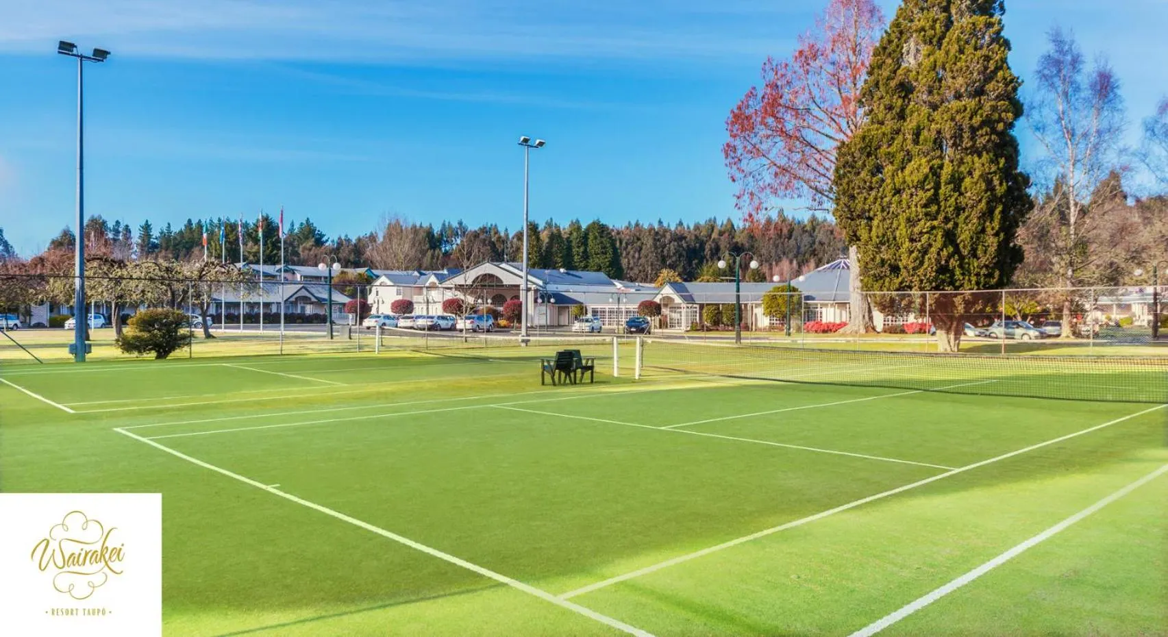 Tennis court in Wairakei Resort Taupo