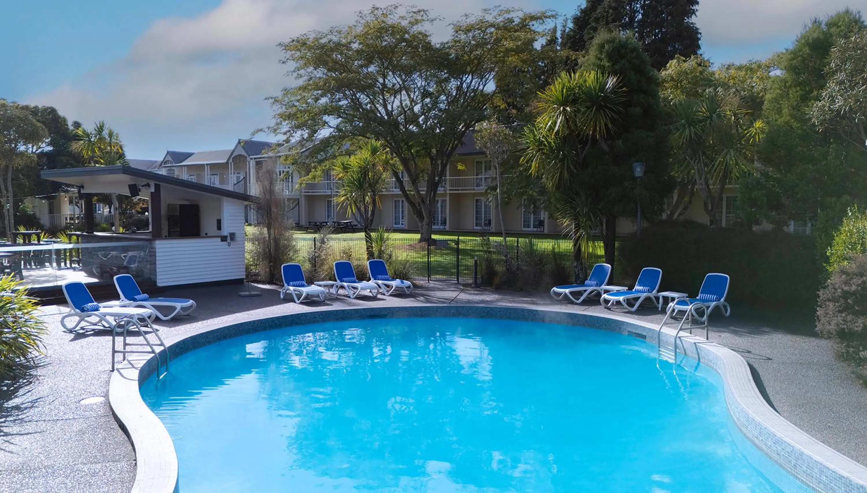 Swimming pool in Wairakei Resort Taupo