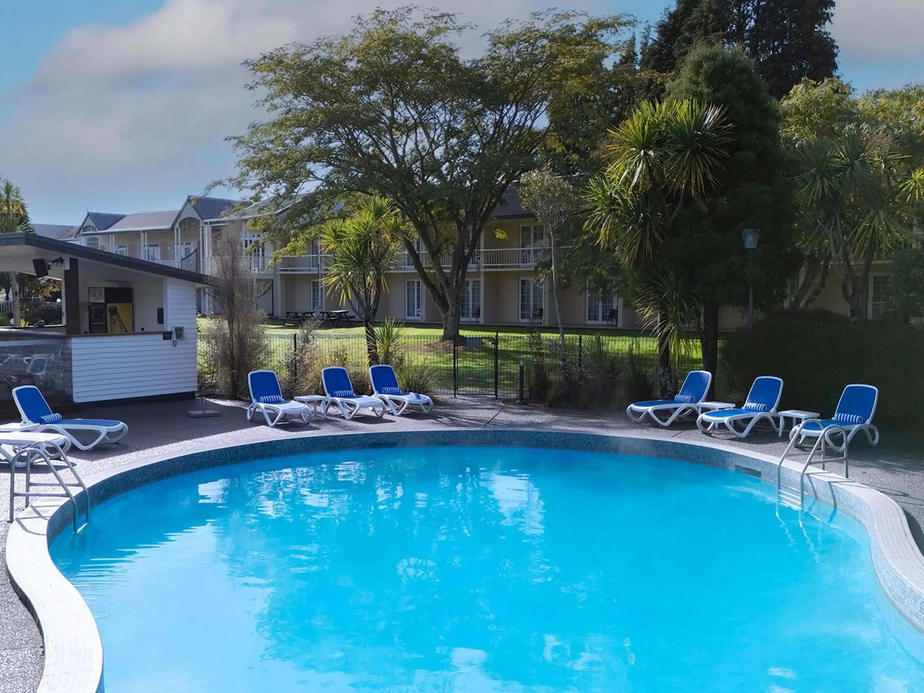 Pool view in Wairakei Resort Taupo Pool view in Wairakei Resort Taupo