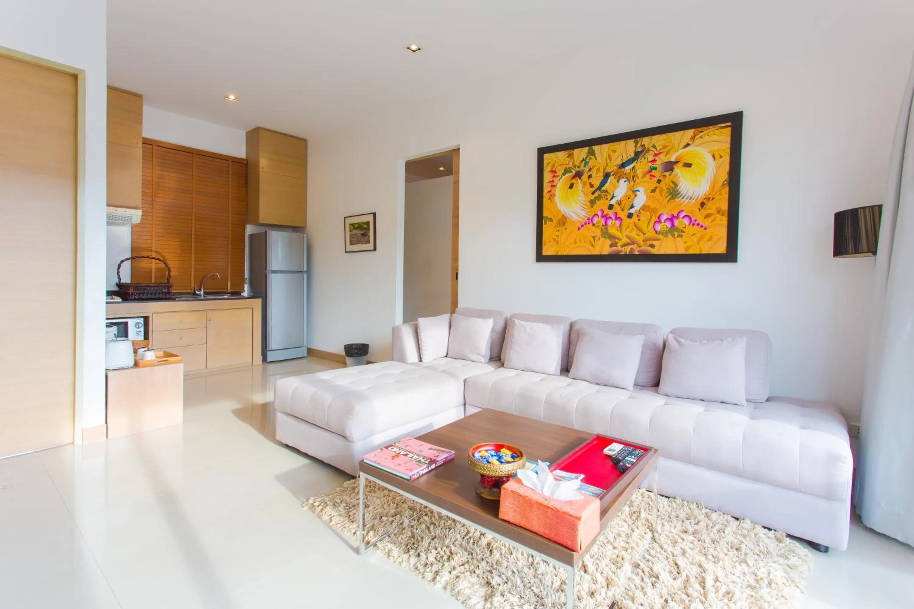 Living room in Honeymooner Pool Villa@Seastone