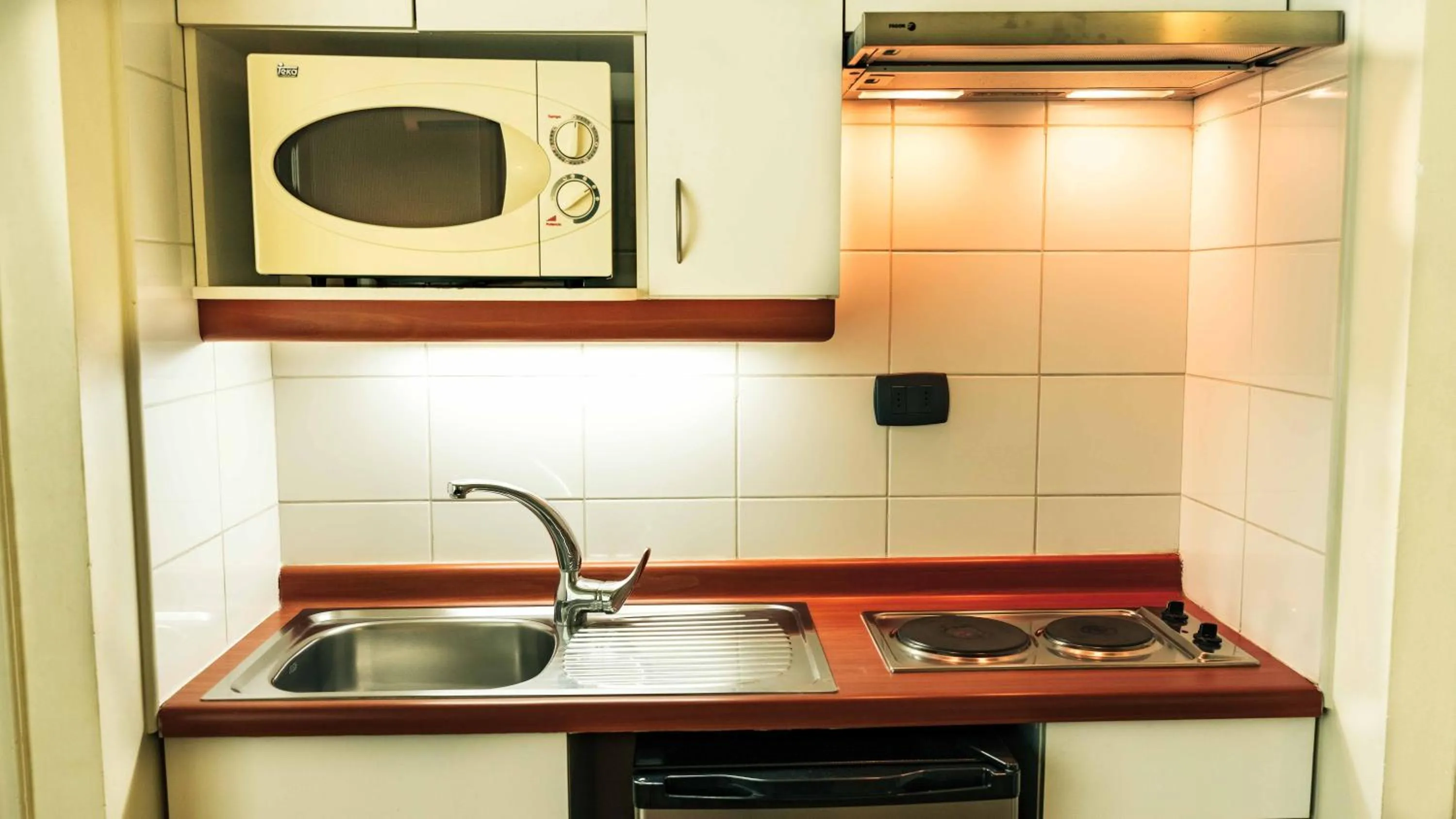 Kitchen or kitchenette in Hotel Eurotel El Bosque