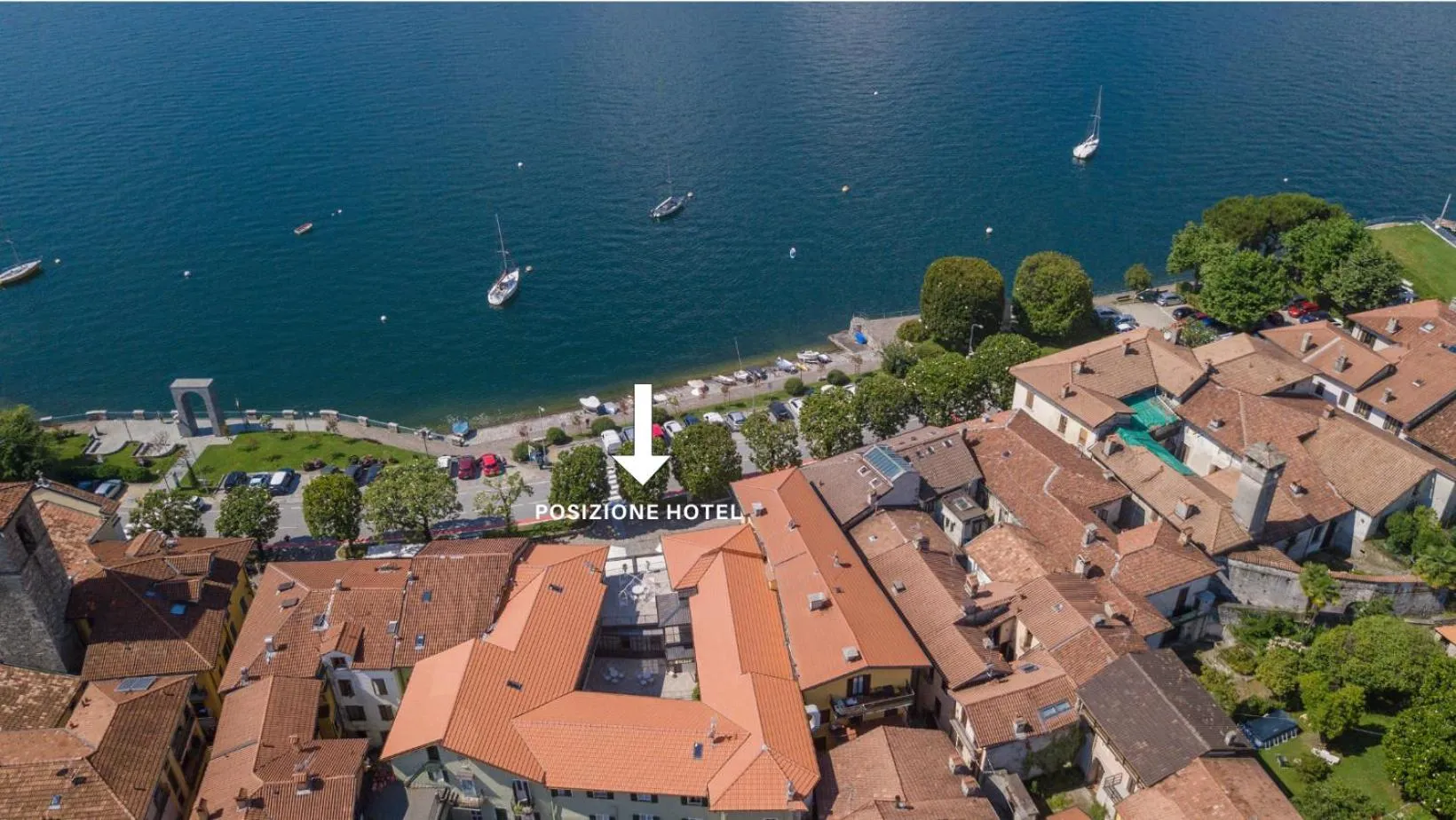 Bird's eye view in Albergo Pesce D'oro