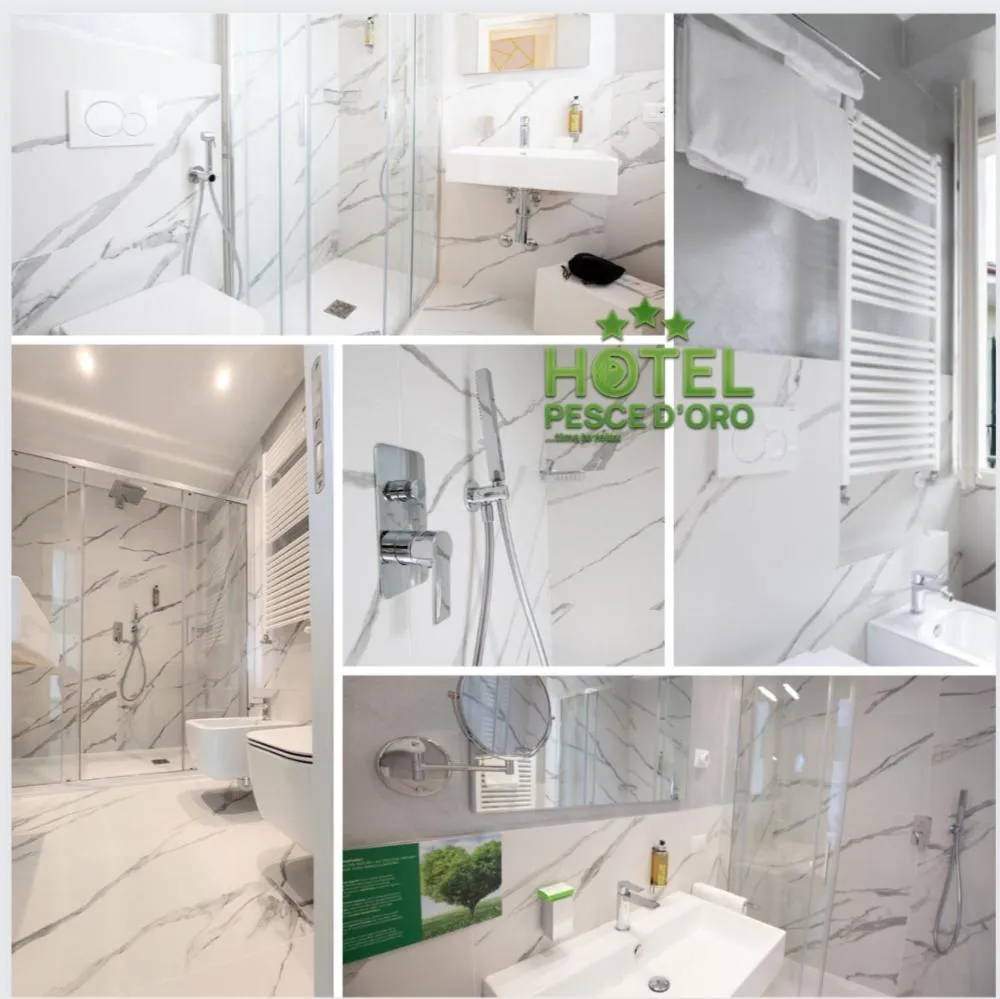 Shower in Albergo Pesce D'oro