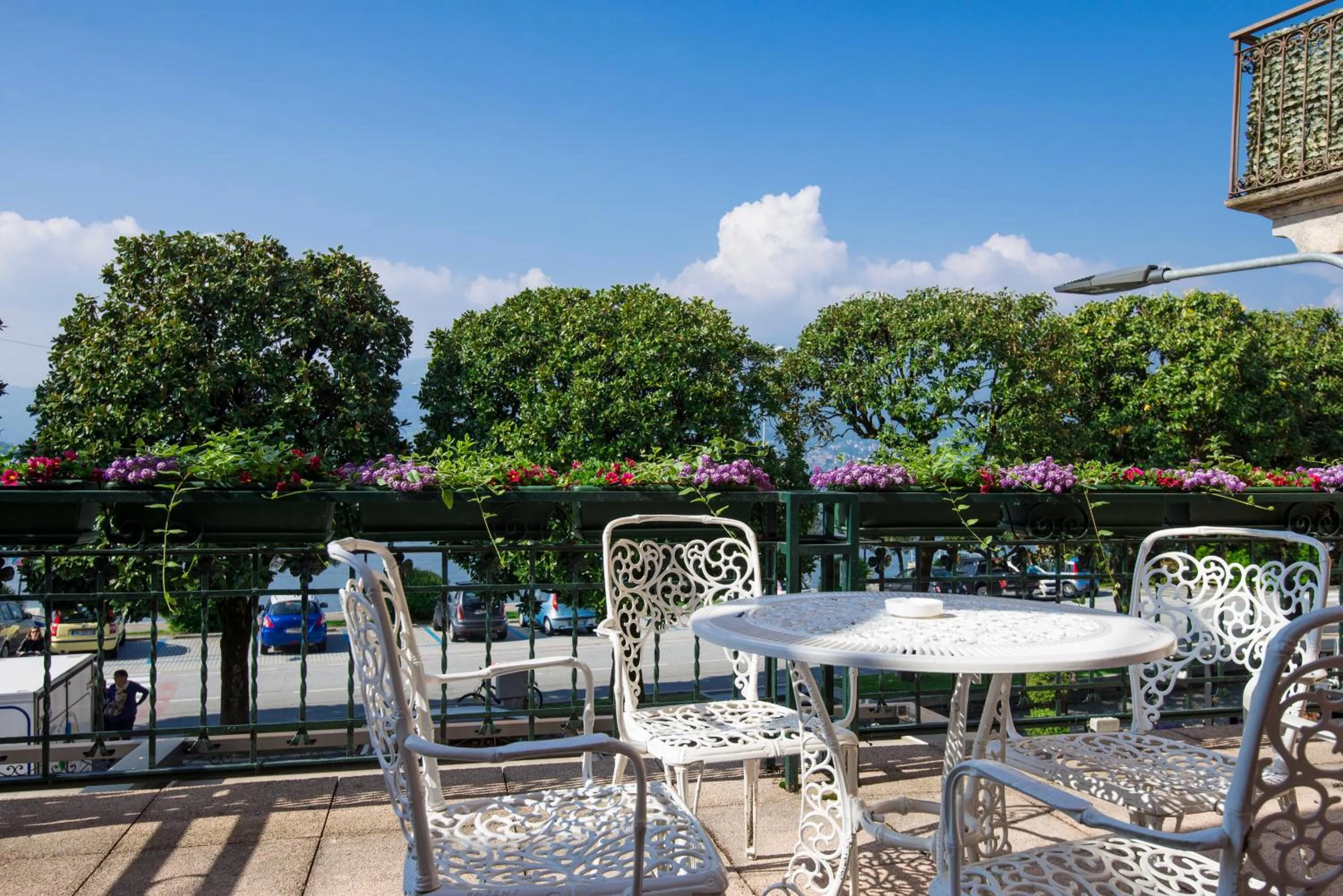 Balcony/Terrace in Albergo Pesce D'oro
