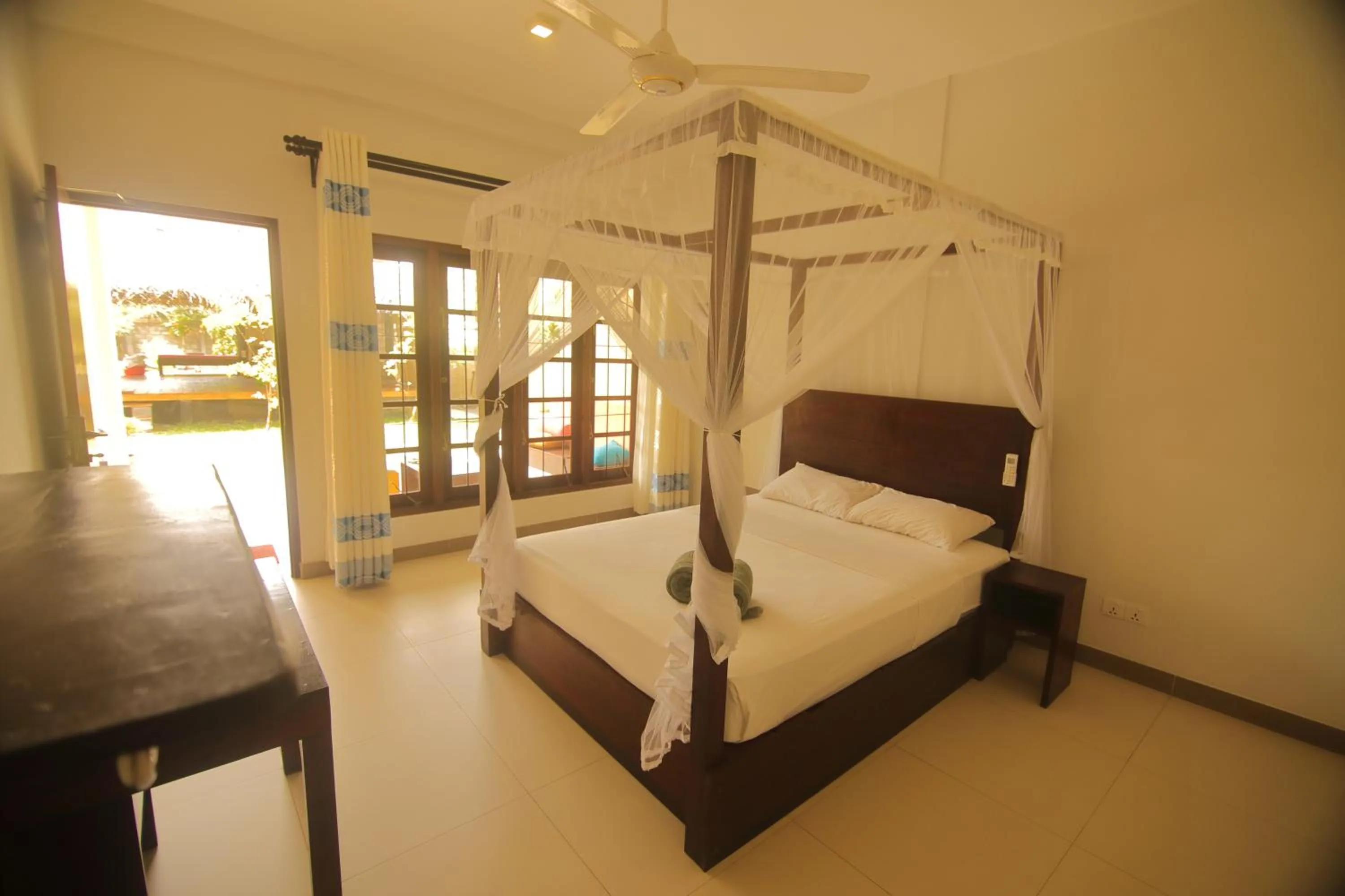 Queen Room with Fan - single occupancy in JJ's Hostel Mirissa