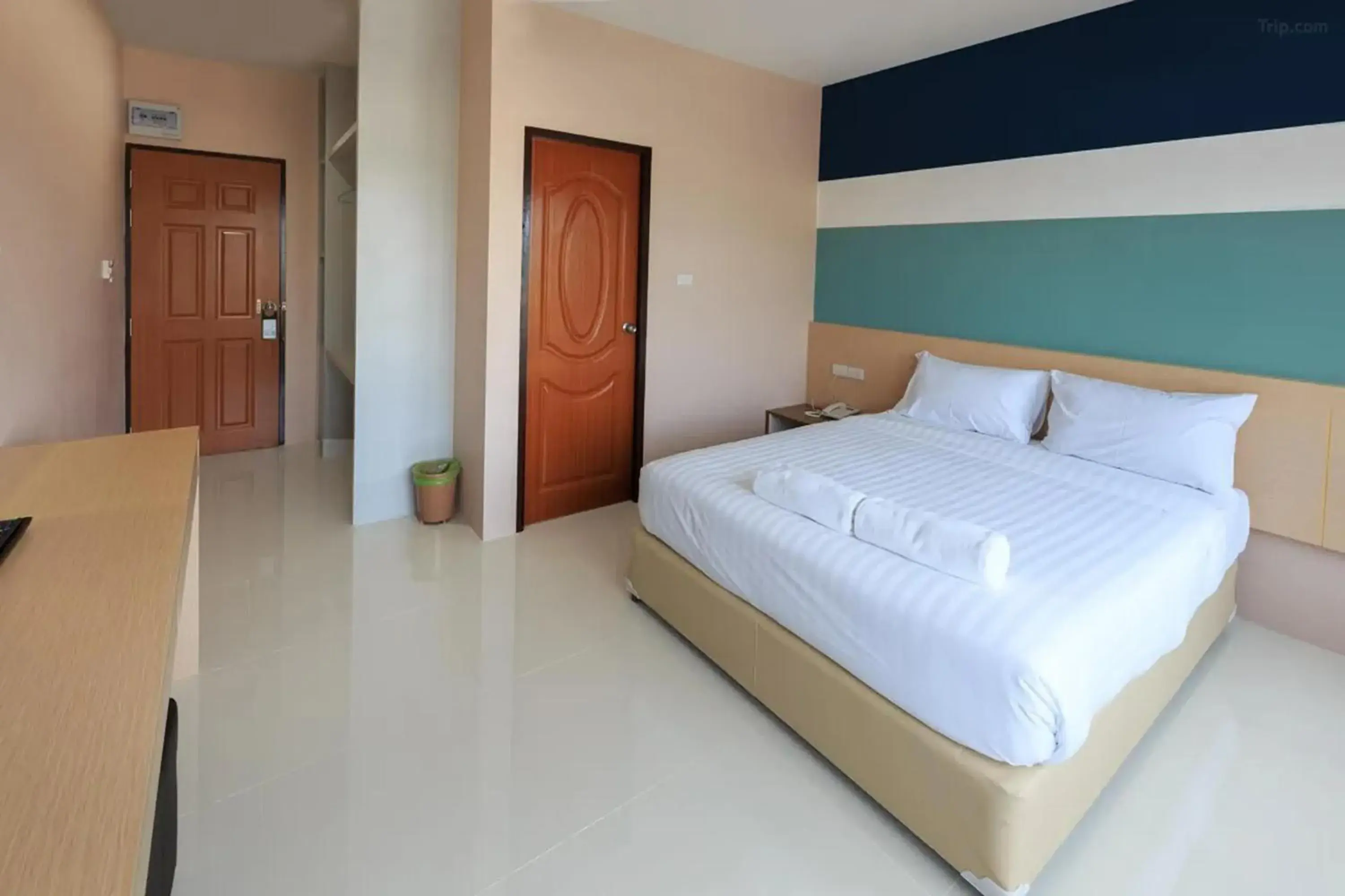 Bed in JJ Residence Phuket Town Bed in JJ Residence Phuket Town