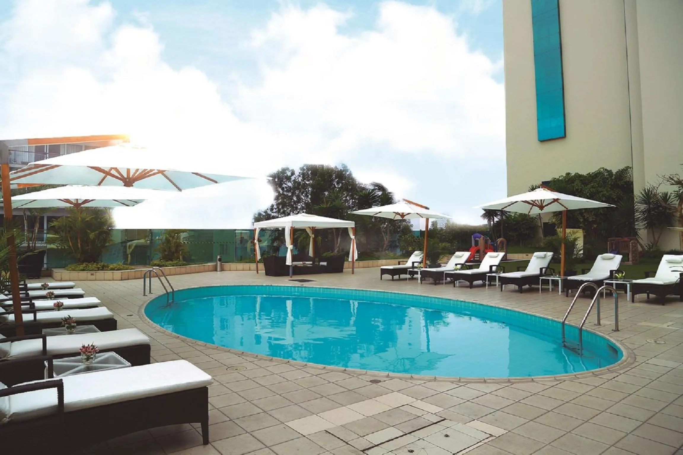 Swimming pool in Delfines Hotel & Convention Center