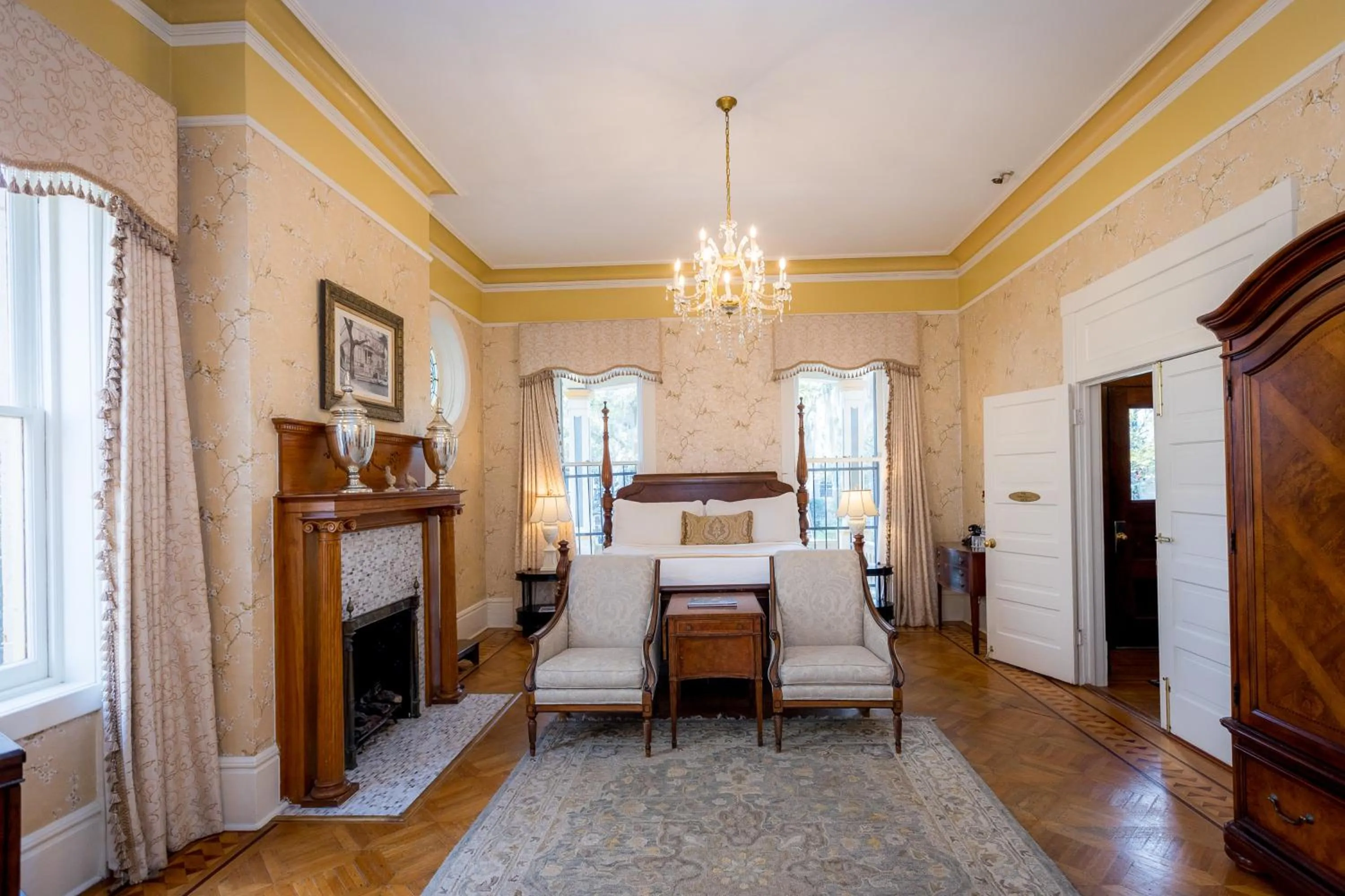 Bedroom, Bed in The Gastonian, Historic Inns of Savannah Collection