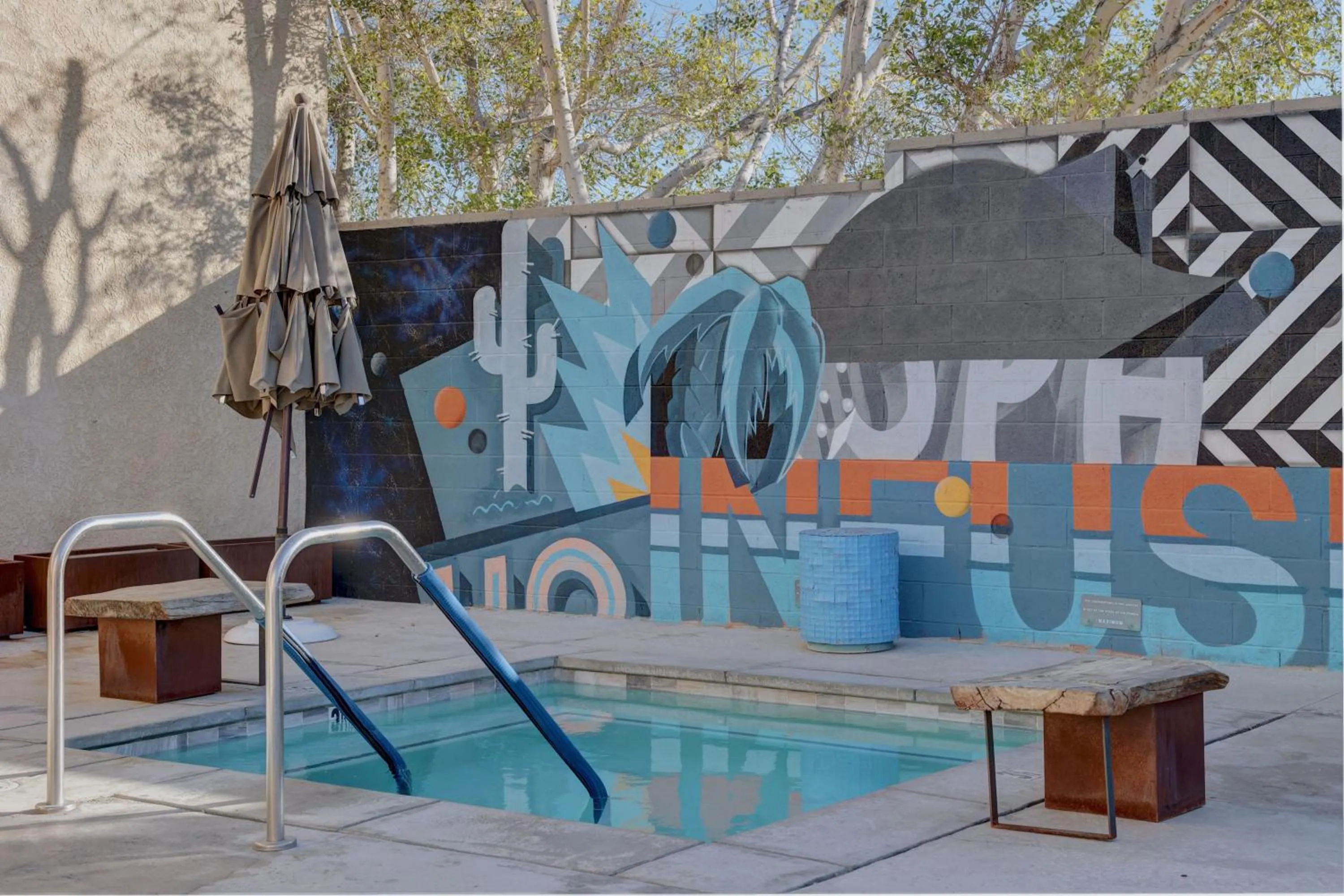 Pool view in The Infusion Beach Club