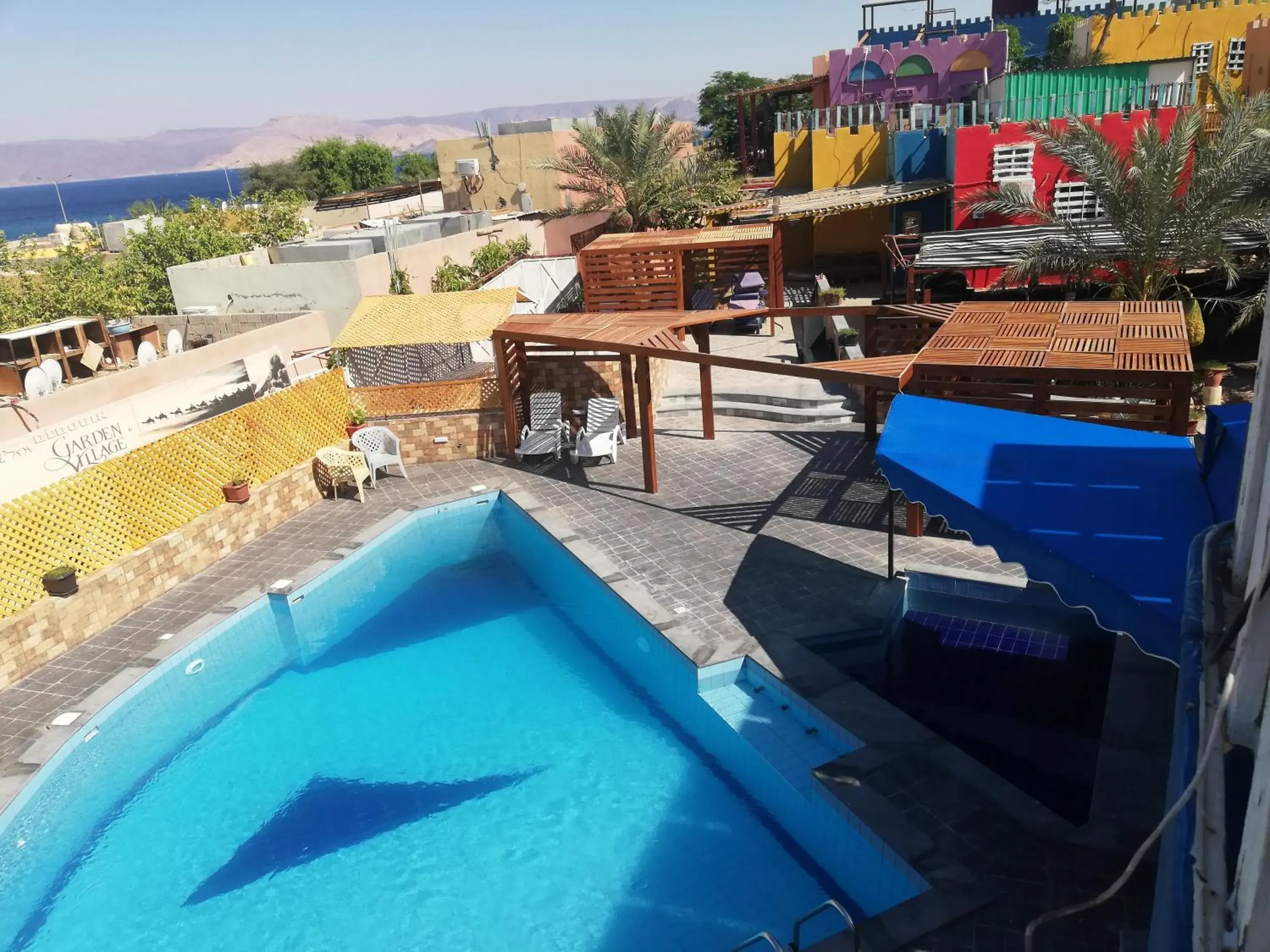 Pool view in Bedouin Garden Village, hotel Dive Pool view in Bedouin Garden Village, hotel Dive