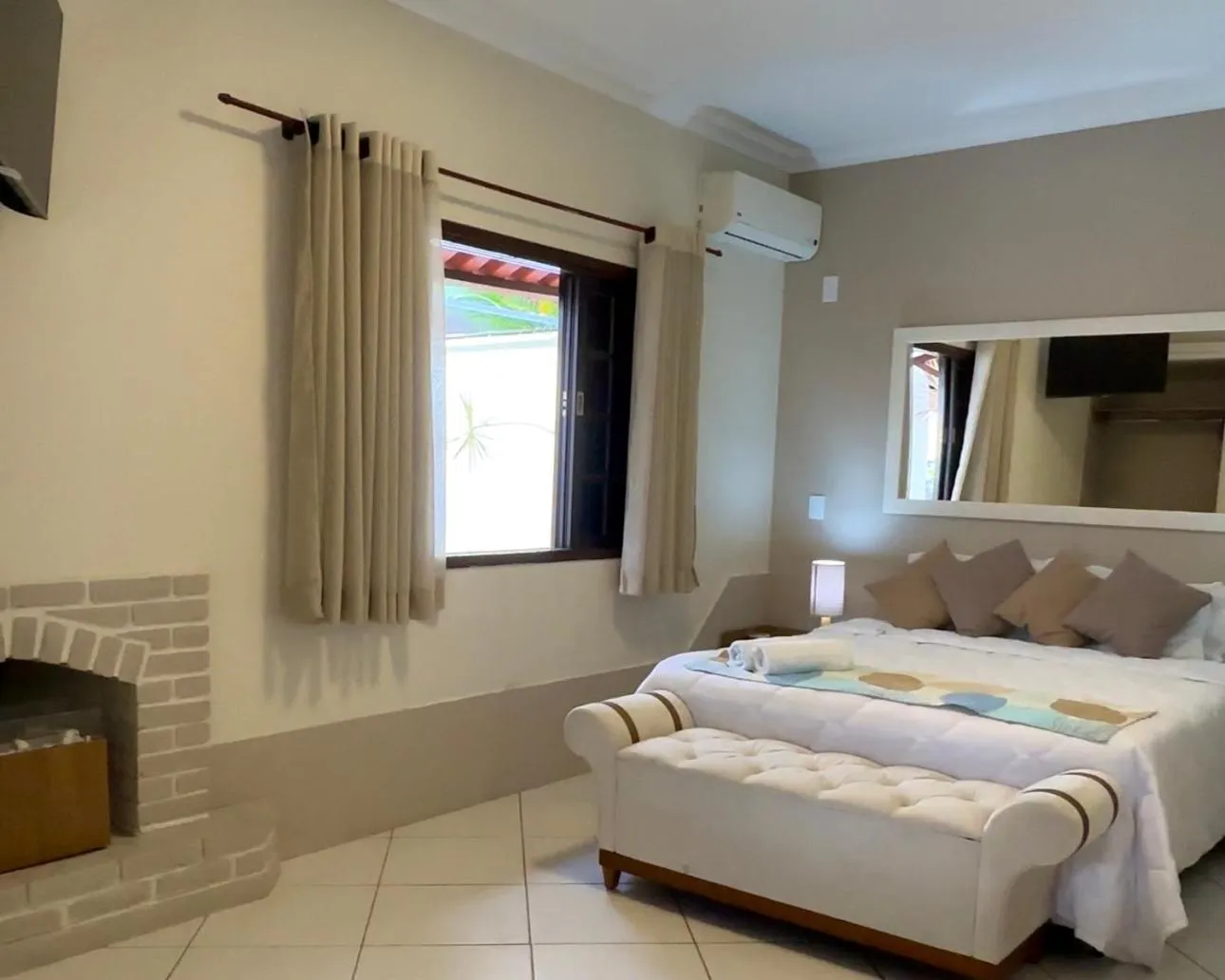 Bed in Pousada do Sol