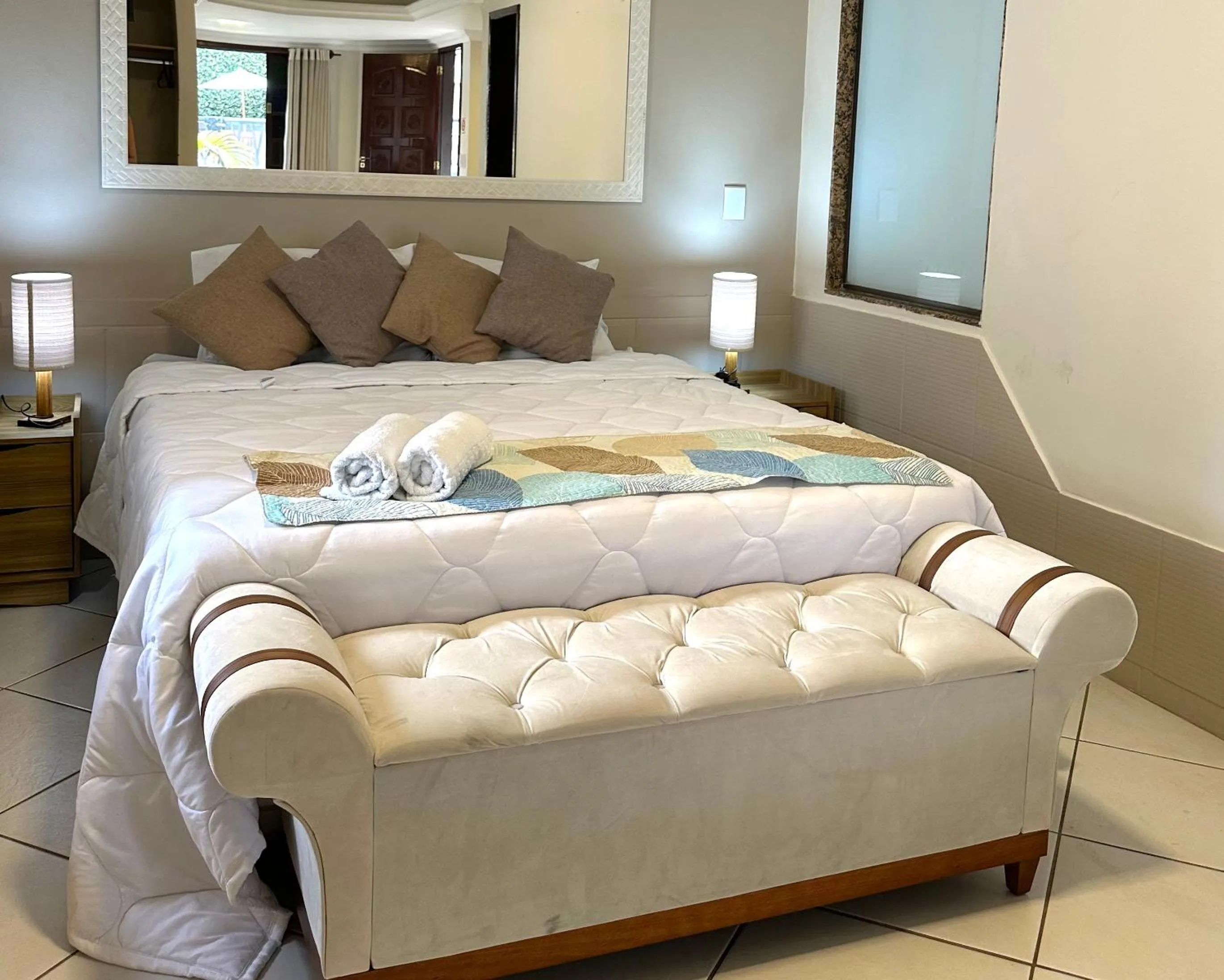 Bed in Pousada do Sol