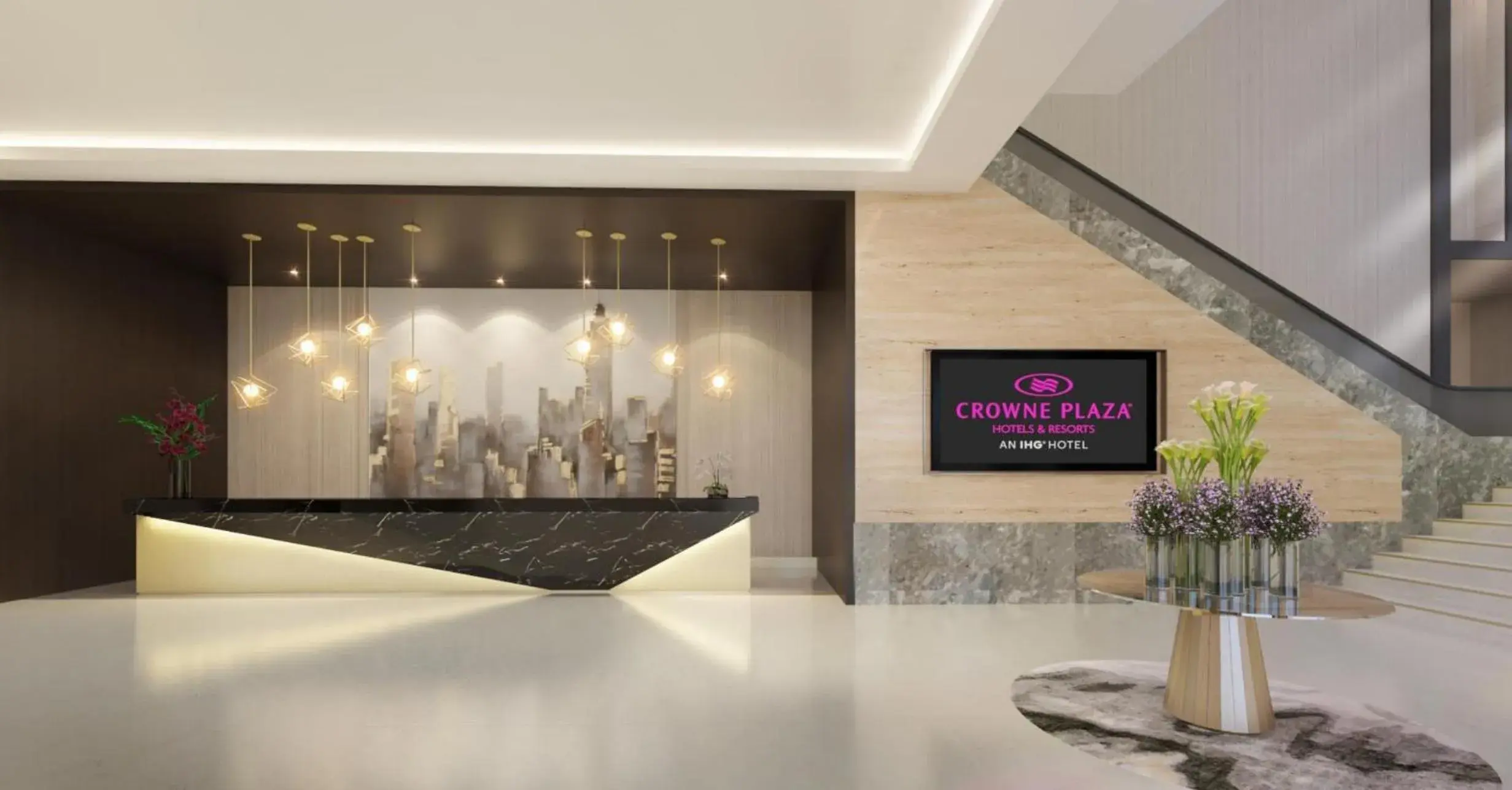 Lobby or reception in Crowne Plaza Manila Galleria by IHG Lobby or reception in Crowne Plaza Manila Galleria by IHG