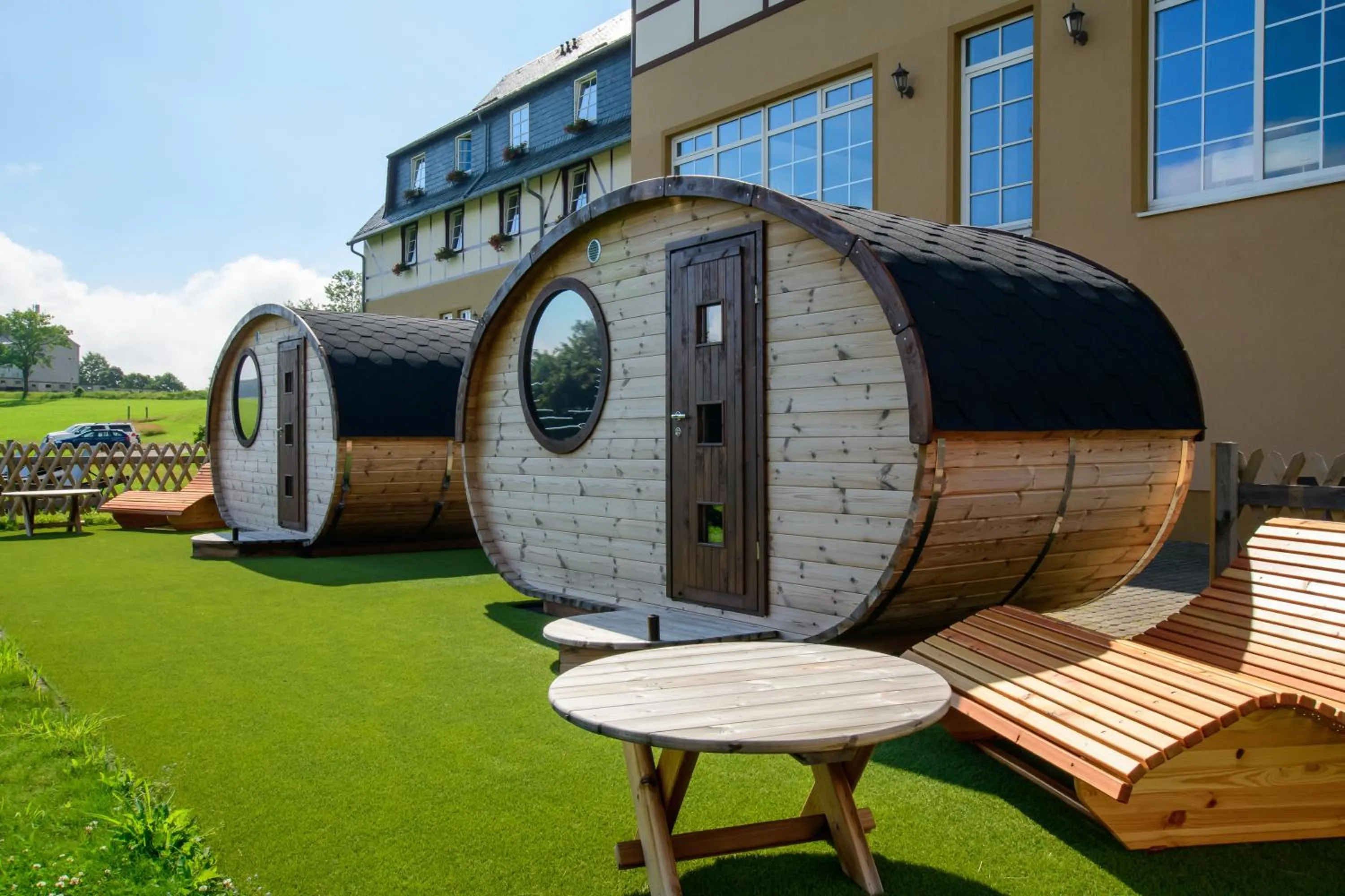 Sauna in Panorama Berghotel Wettiner Höhe
