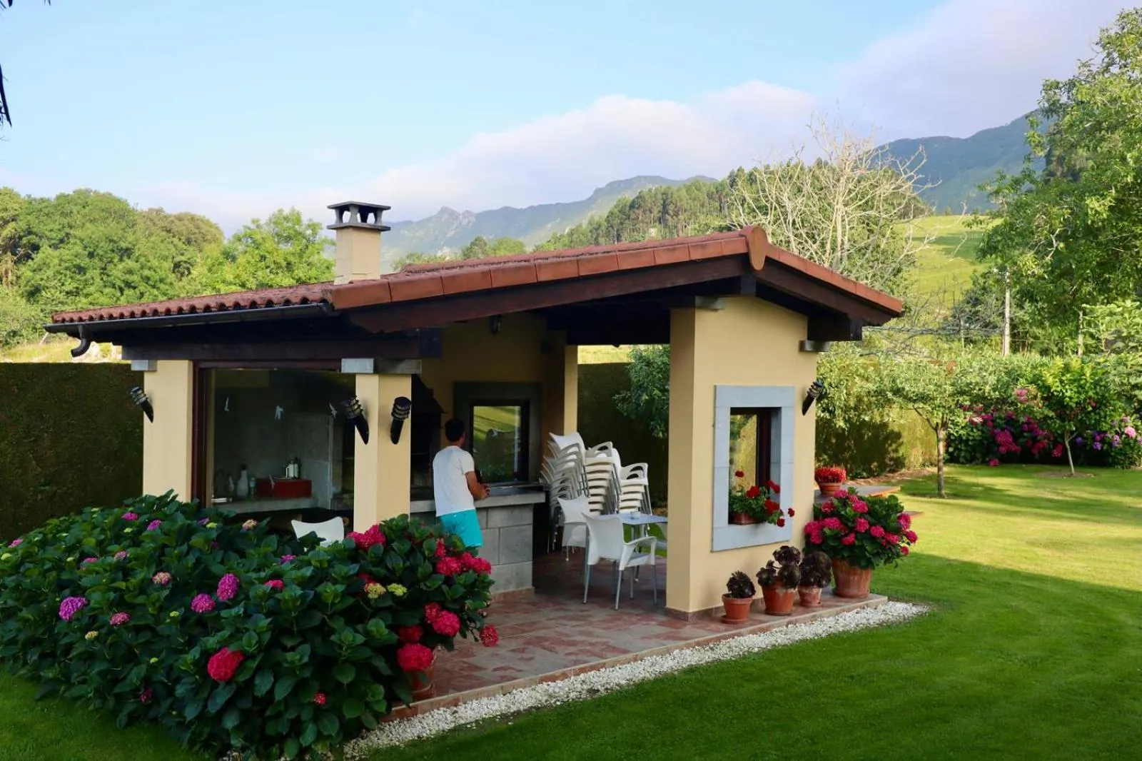Garden view in Casa de Aldea El Frade