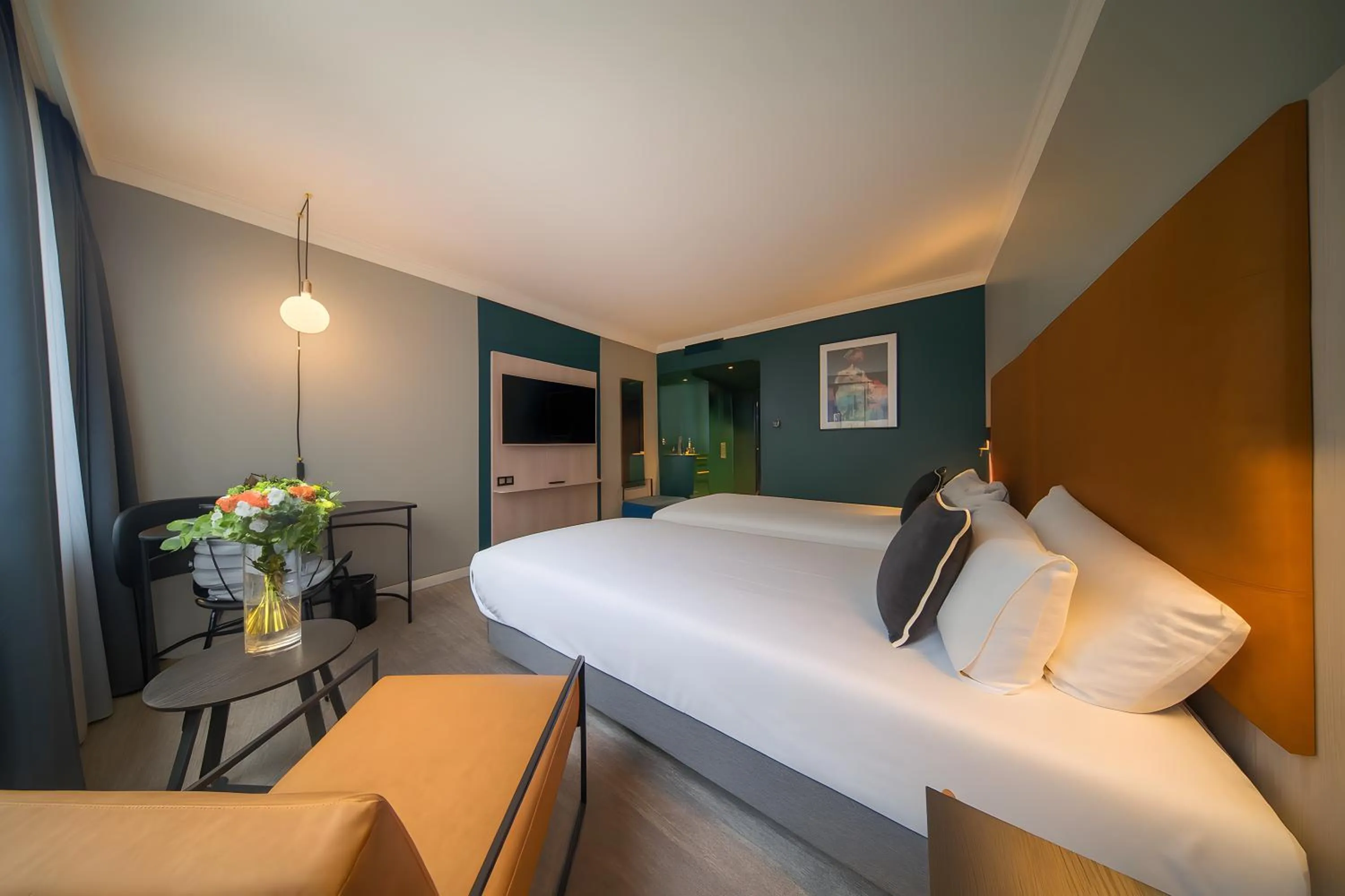 Bedroom, Bed in Maek Hotel Antwerp Central - Handwritten Collection by Accor