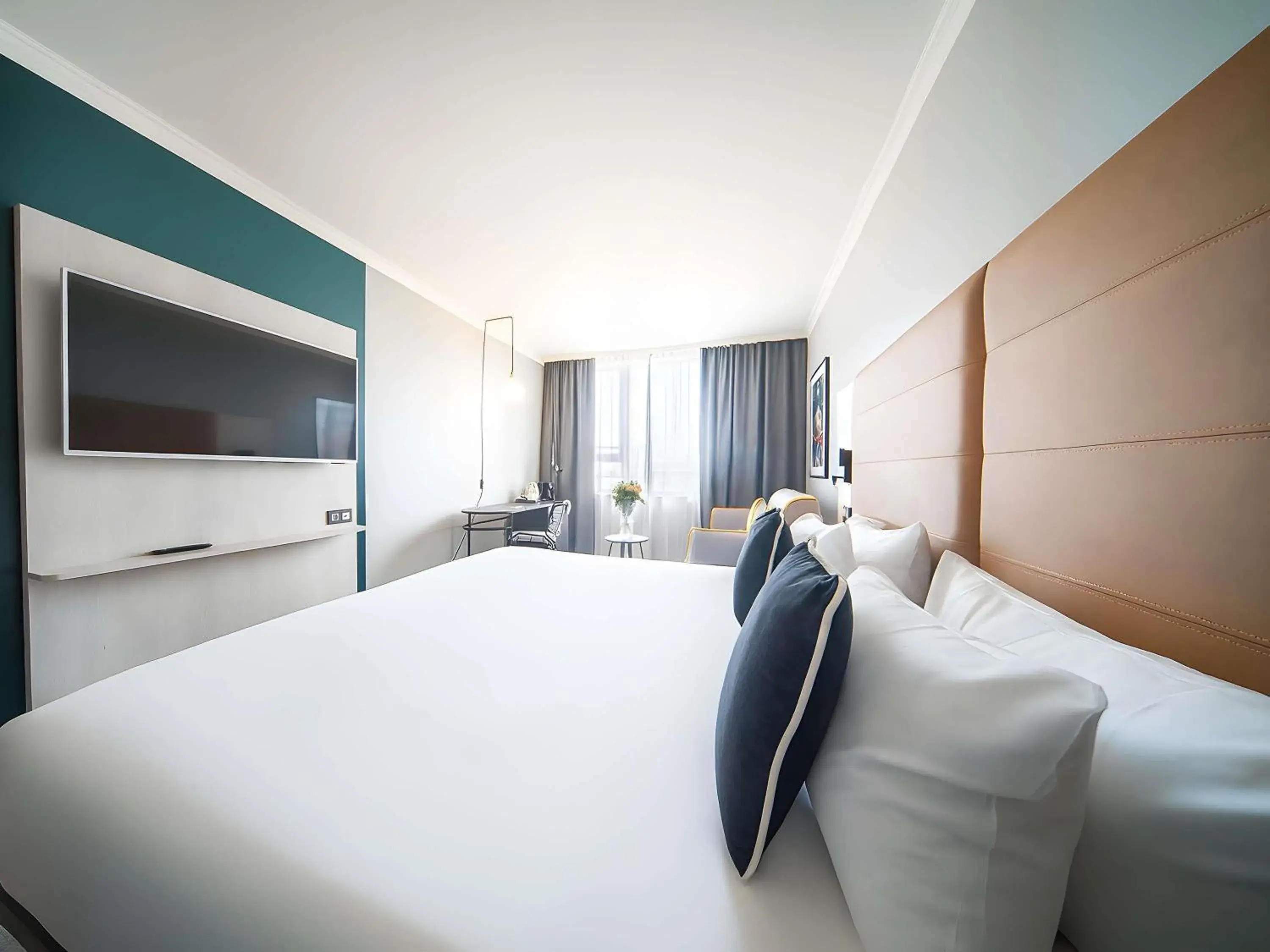 Bedroom, Bed in Maek Hotel Antwerp Central - Handwritten Collection by Accor Bedroom, Bed in Maek Hotel Antwerp Central - Handwritten Collection by Accor